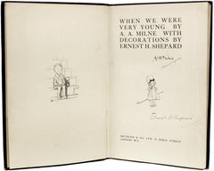 MILNE - When We Were Very Young - 1st ED - 1924 - SIGNED BY MILNE & SHEPARD