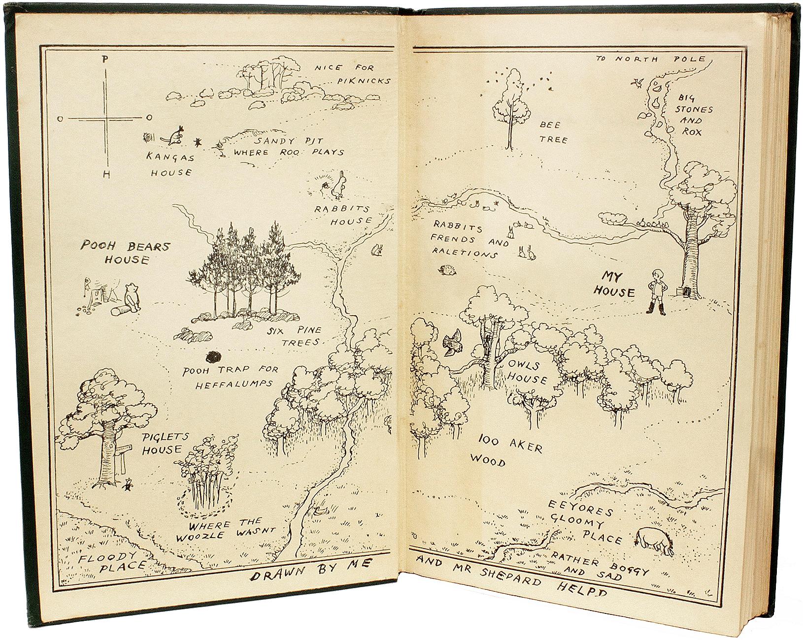 MILNE. Winnie The Pooh. 1926 - FIRST EDITION - FIRST PRINTING 3