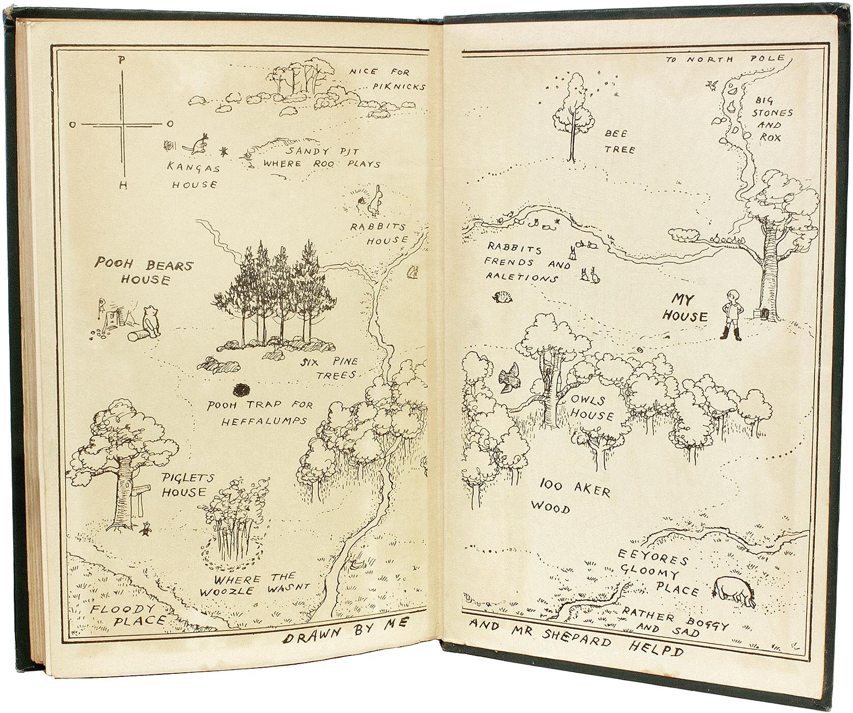 MILNE. Winnie The Pooh. 1926 - FIRST EDITION - FIRST PRINTING - WITH DUST JACKET 2