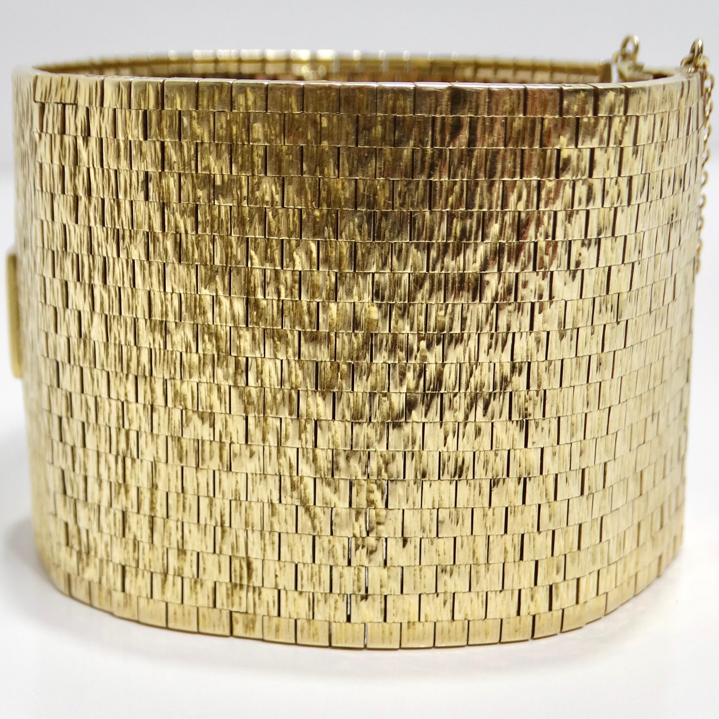 Montre-bracelet à bracelet en or et malachite Milner des années 1970 Unisexe en vente