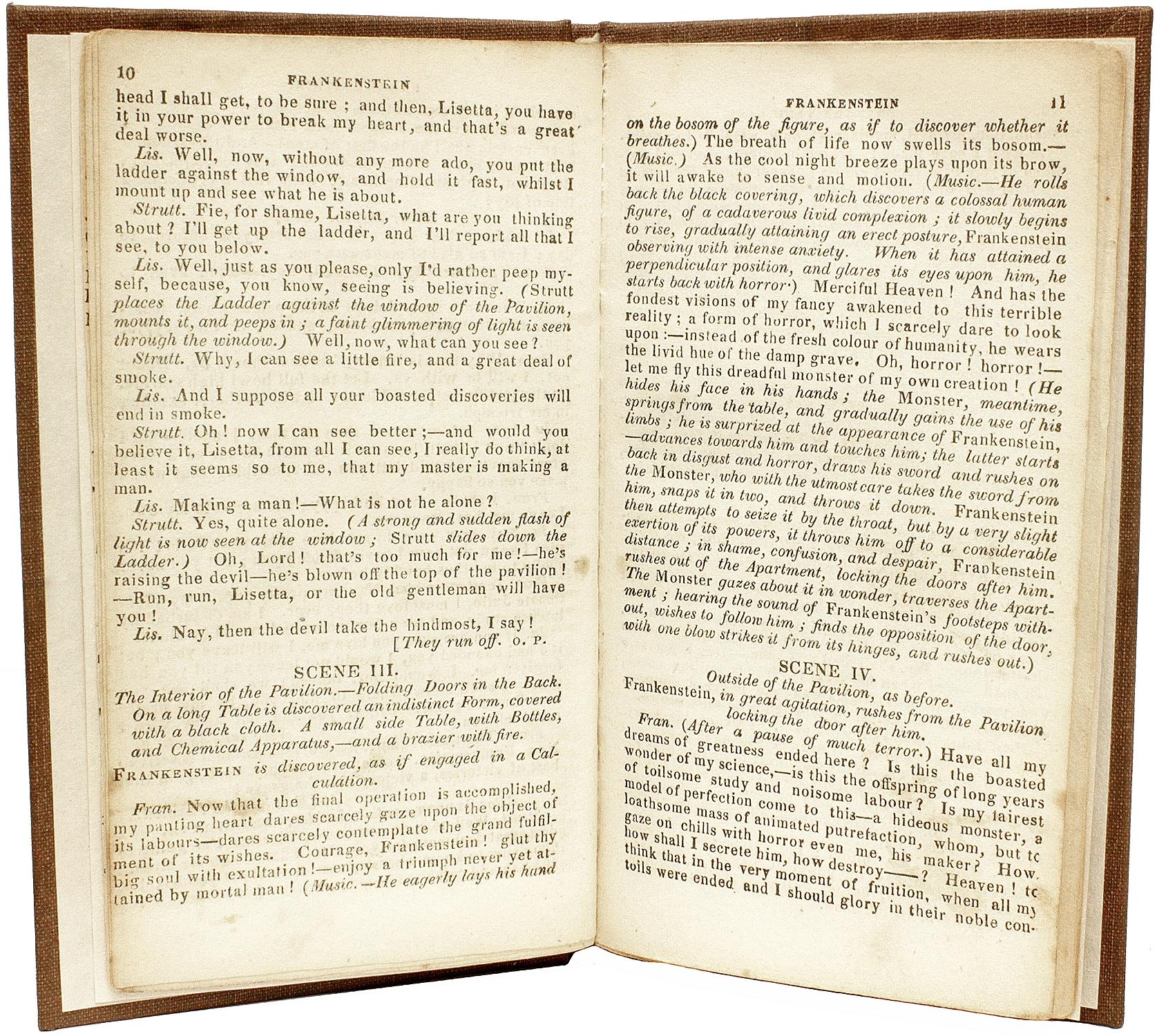Britannique MILNER, H. M. [Mary Shelley] - 1826 - Frankenstein ; ou, The Man and the Monster! en vente
