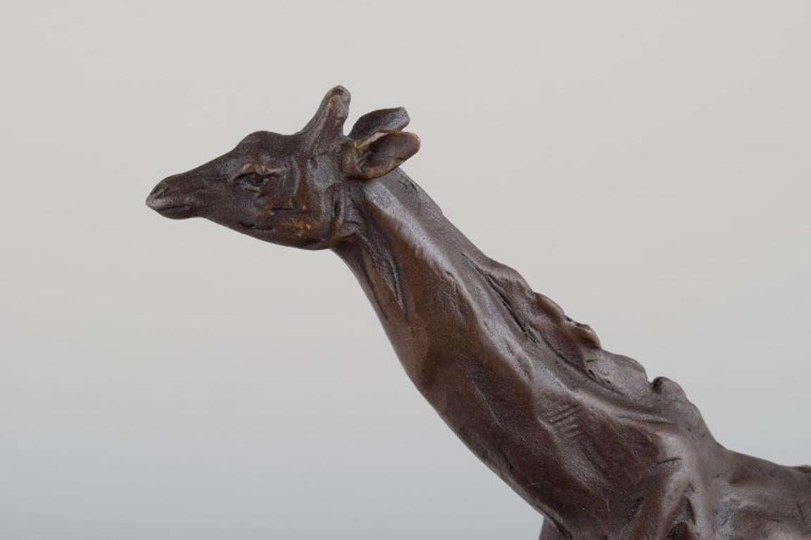 Milo (1955), Spanish sculptor. Bronze sculpture of giraffe. Late 20th C. For Sale 1