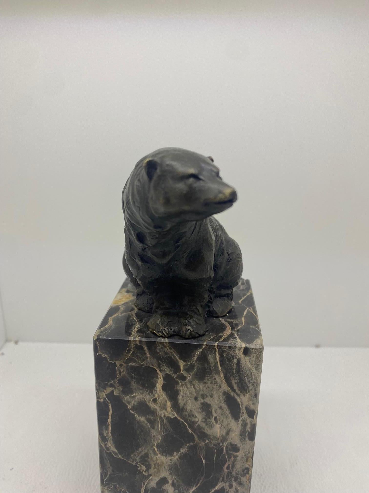 Bronze signé Milo (France) - Ours polaire 3