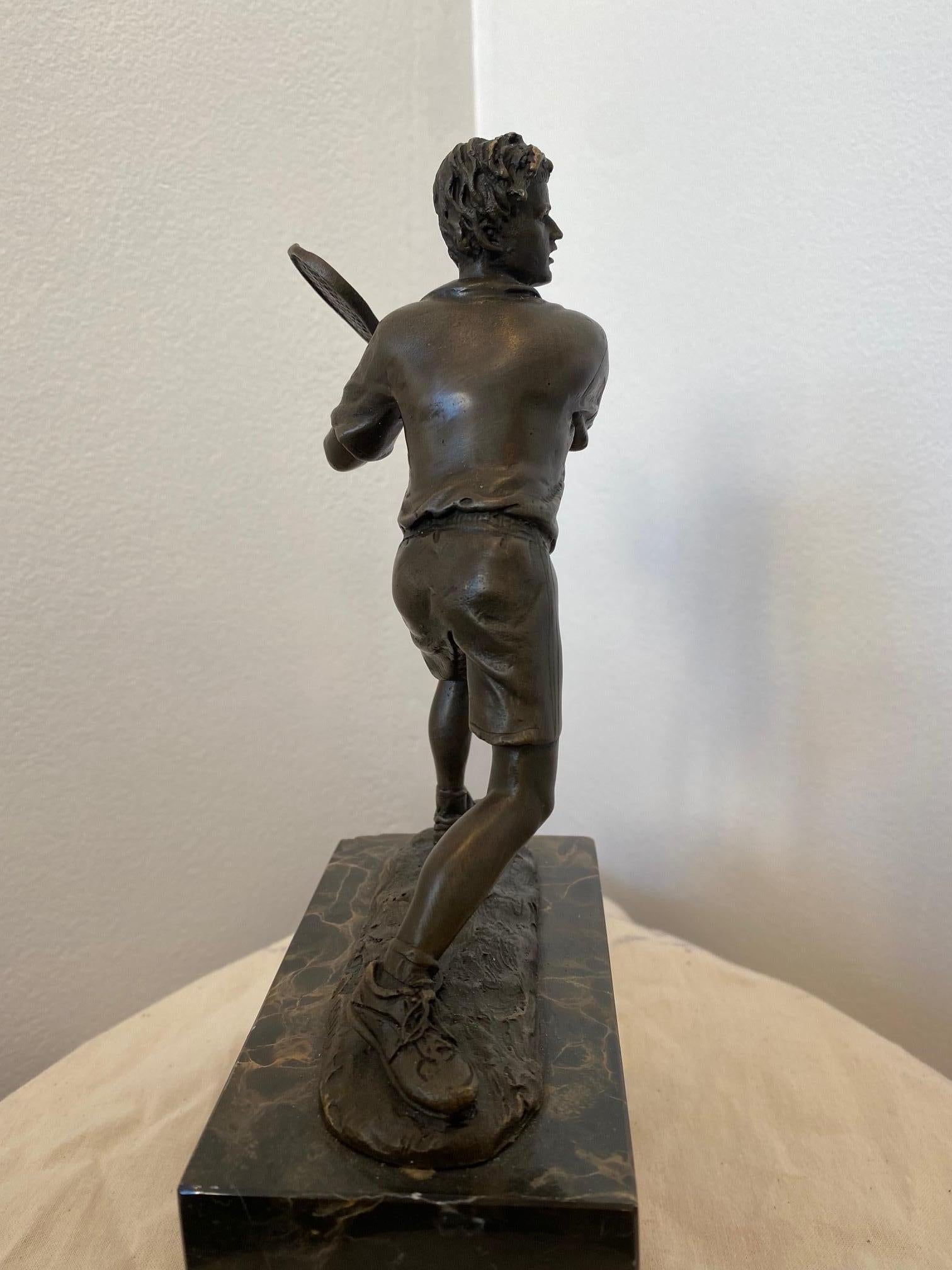 Bronze signiert Milo (Frankreich) – Tennisspieler 4