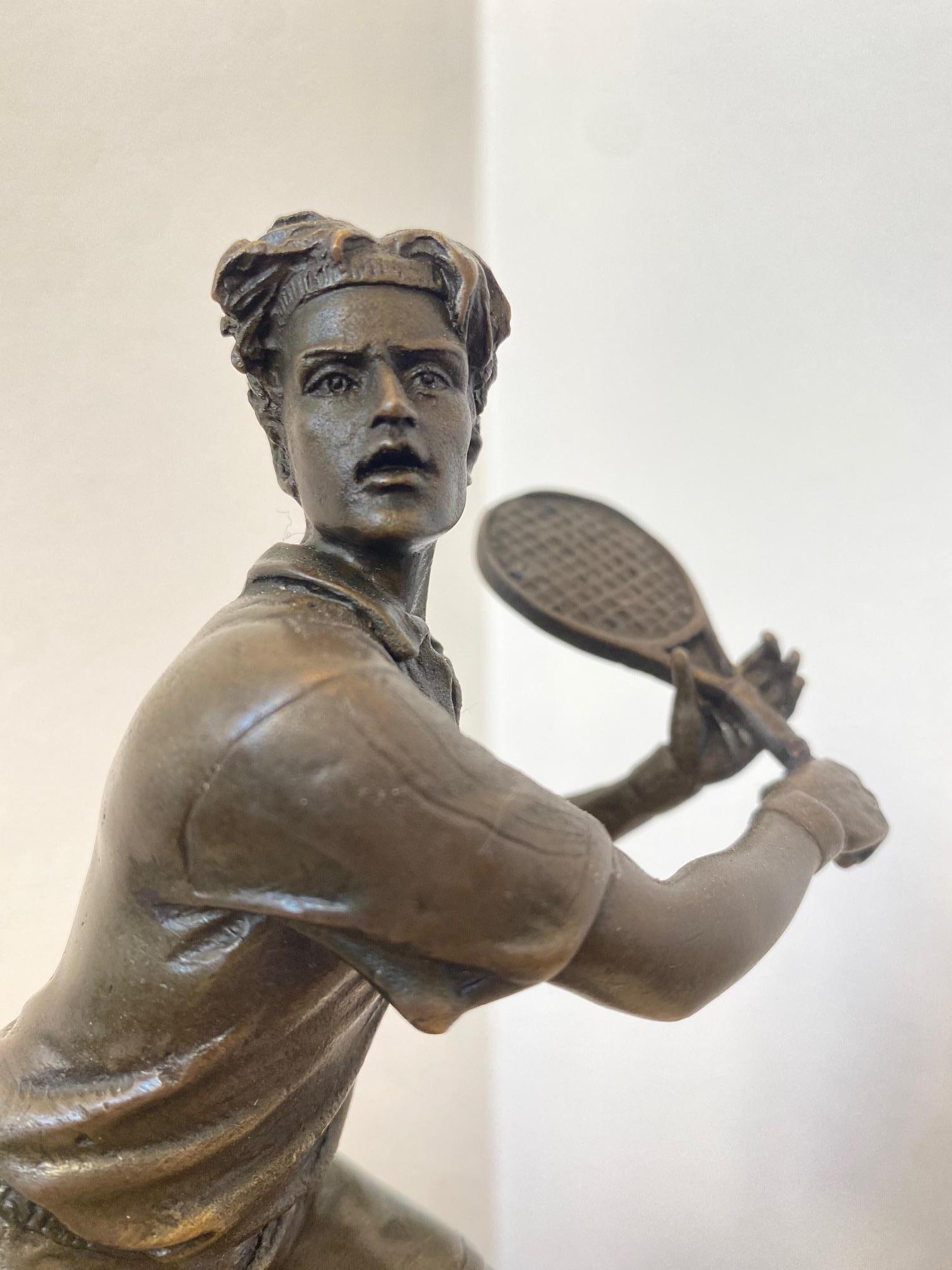 Bronze signiert Milo (Frankreich) – Tennisspieler 5