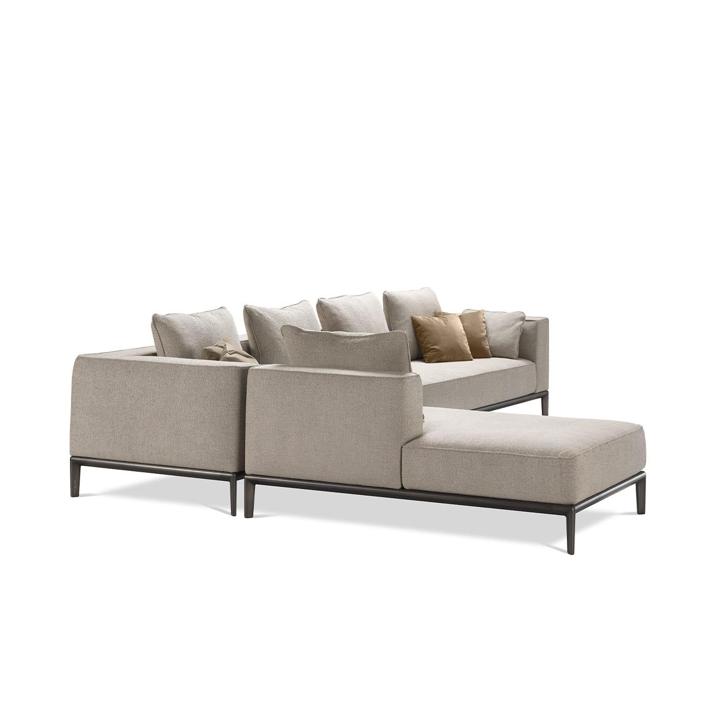 Hand-Crafted Milo Angular Off-White Sofa by Stefano Giovannoni For Sale
