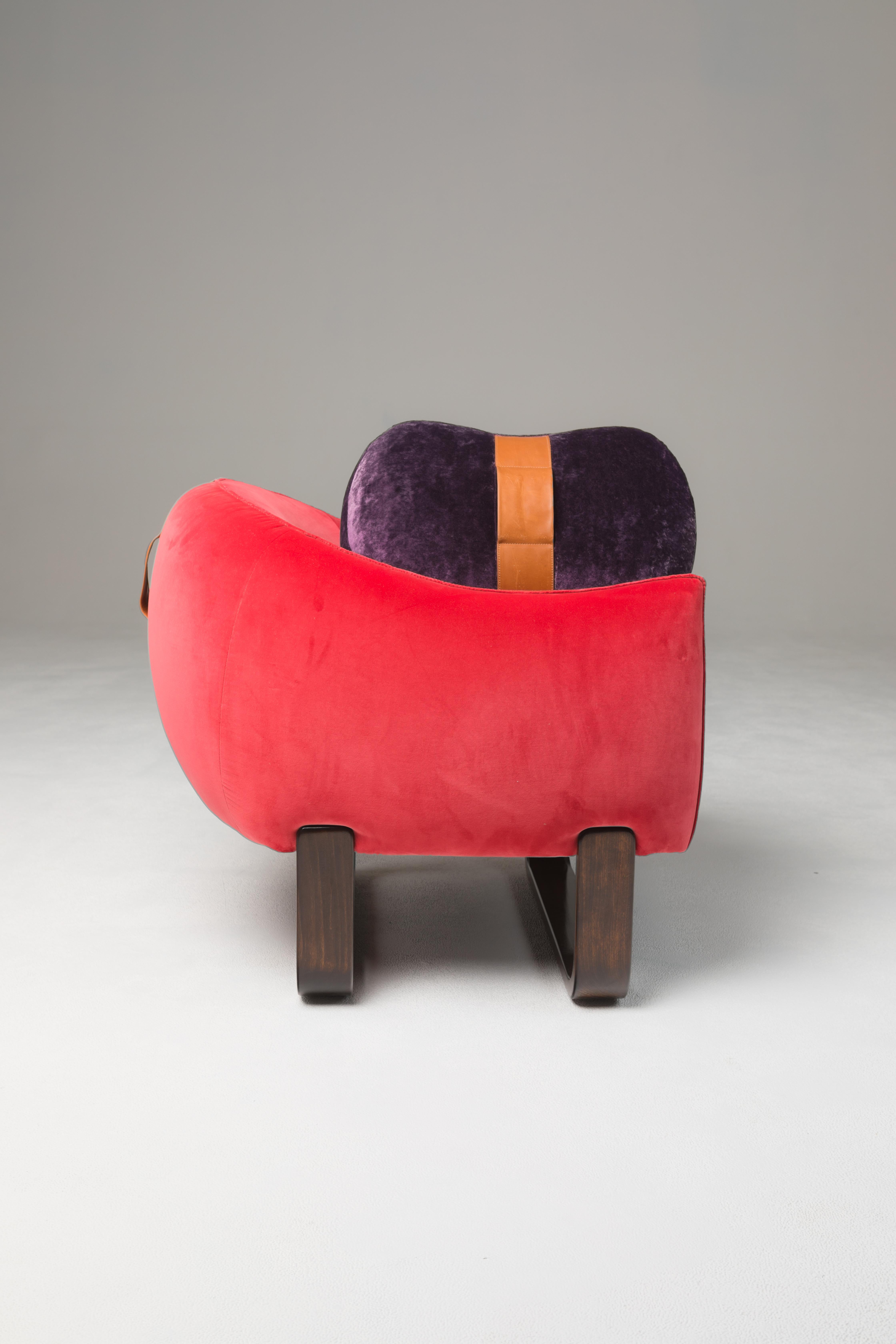 Hand-Crafted Milo Armchair For Sale