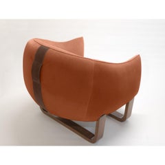 Milo Armchair, Marmelade/Creme Brulee Velvet