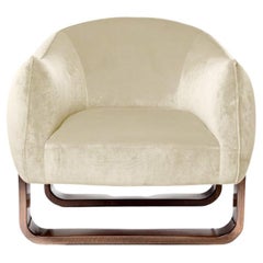 Milo Armchair, Shell / Chesterfield Velvet