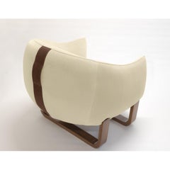 Milo Armchair, Shell/Creme Brulee Velvet