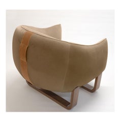 Sillón Milo, Terciopelo Topo/Chesterfield