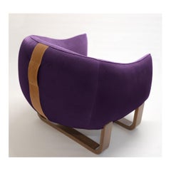 Milo Armchair, Violet / Chesterfield Velvet