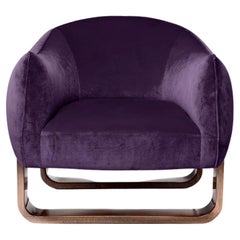 Milo Armchair, Violet / Chesterfield Velvet