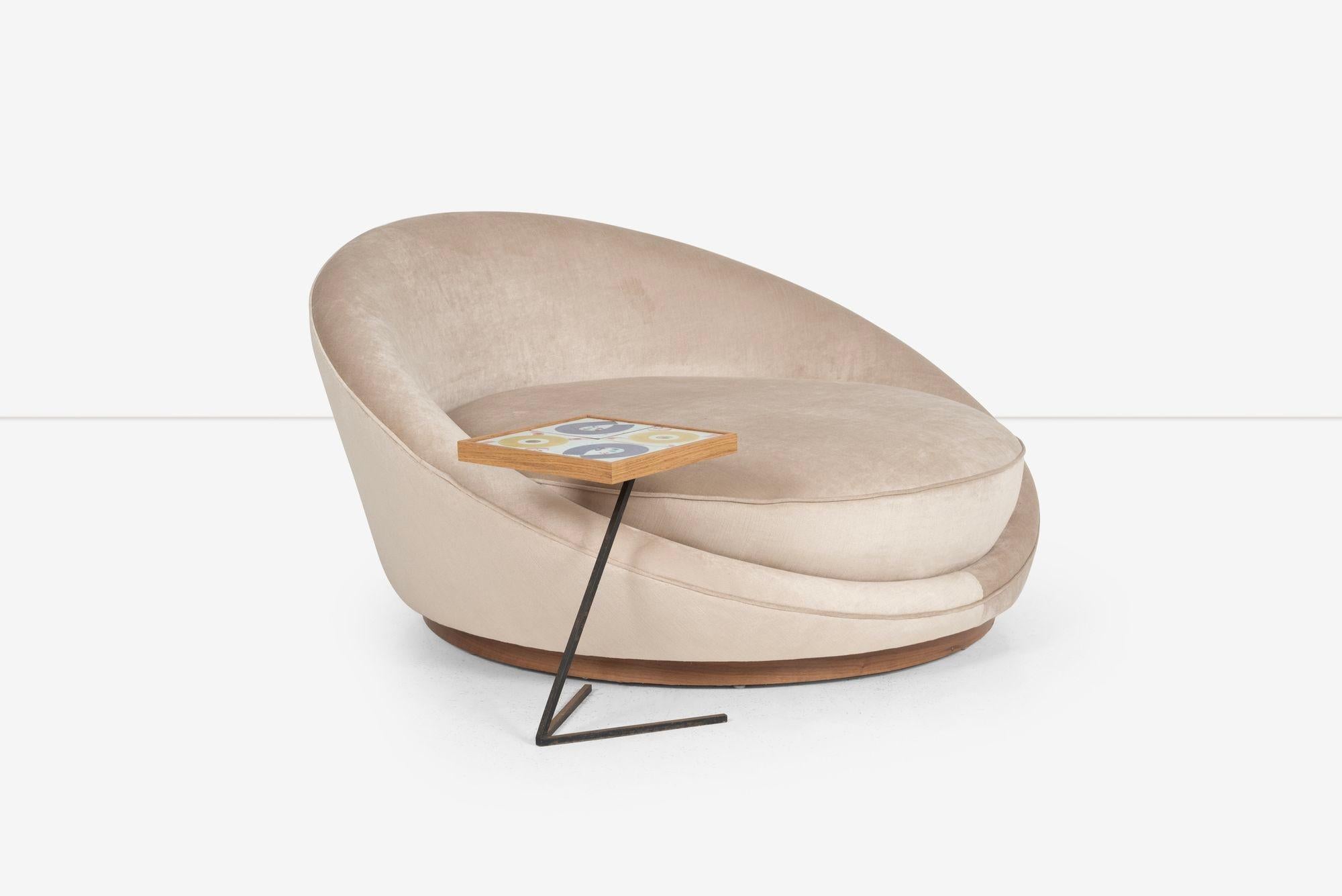 American Milo Baufmanm Style Satellite Chaise For Sale