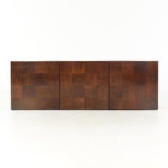 SOLD 12/27/22 Milo Baughma for Thayer Coggin Mid-Century Burlwood Hanging Buffet