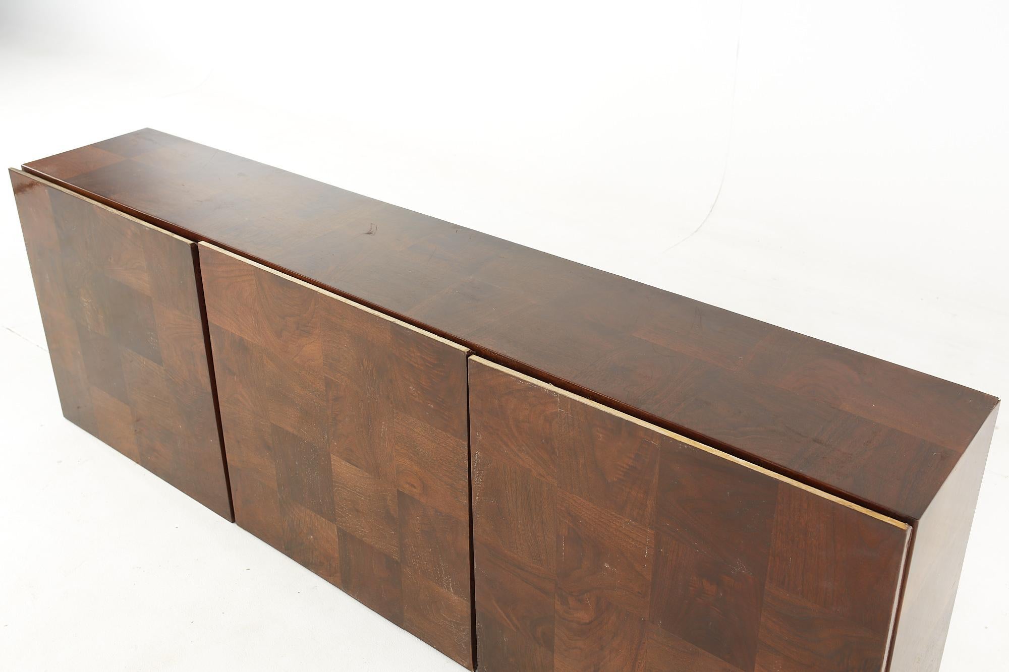 Late 20th Century SOLD 12/27/22 Milo Baughma for Thayer Coggin Mid-Century Burlwood Hanging Buffet For Sale