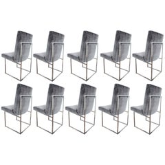 Milo Baughman 1187 Chair in Rubelli Velvet