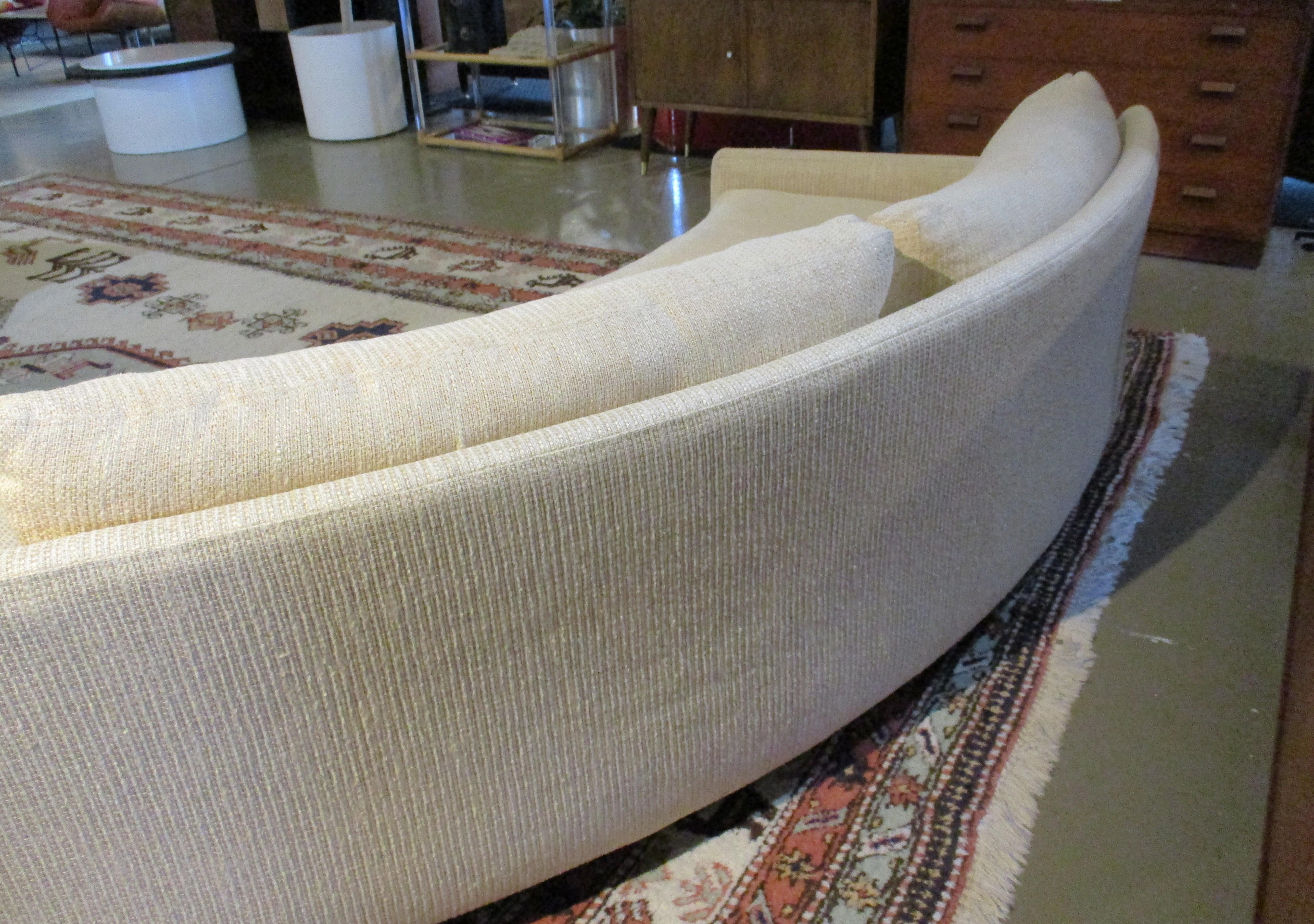 Milo Baughman 2 pc. Environment 70 Curved Sofa for Thayer Coggin 3