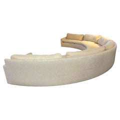 Milo Baughman 2 pc. Canapé incurvé Environment 70 pour Thayer Coggin