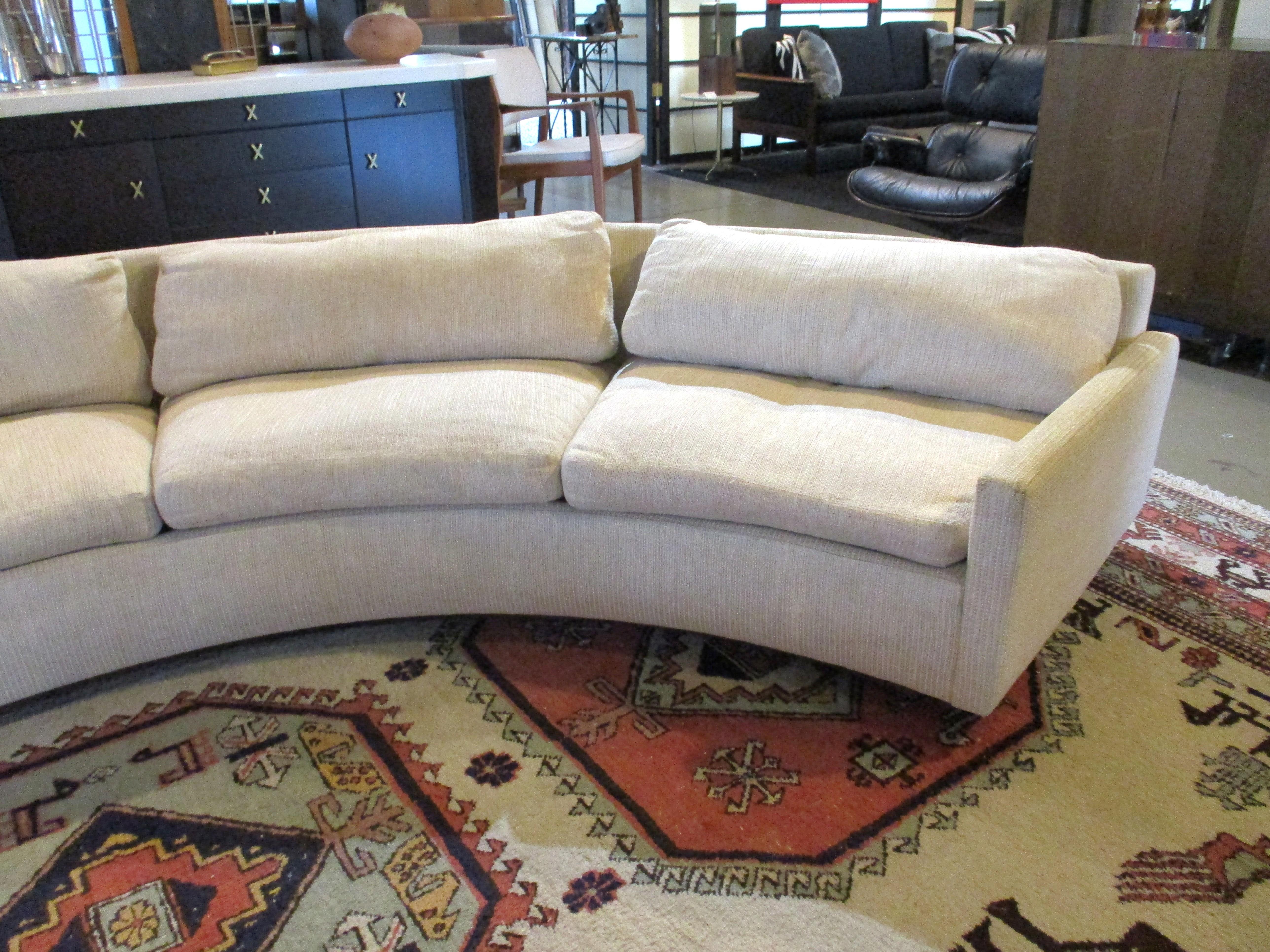 20th Century Milo Baughman 2 pc. Environment 70 Curved Sofa for Thayer Coggin