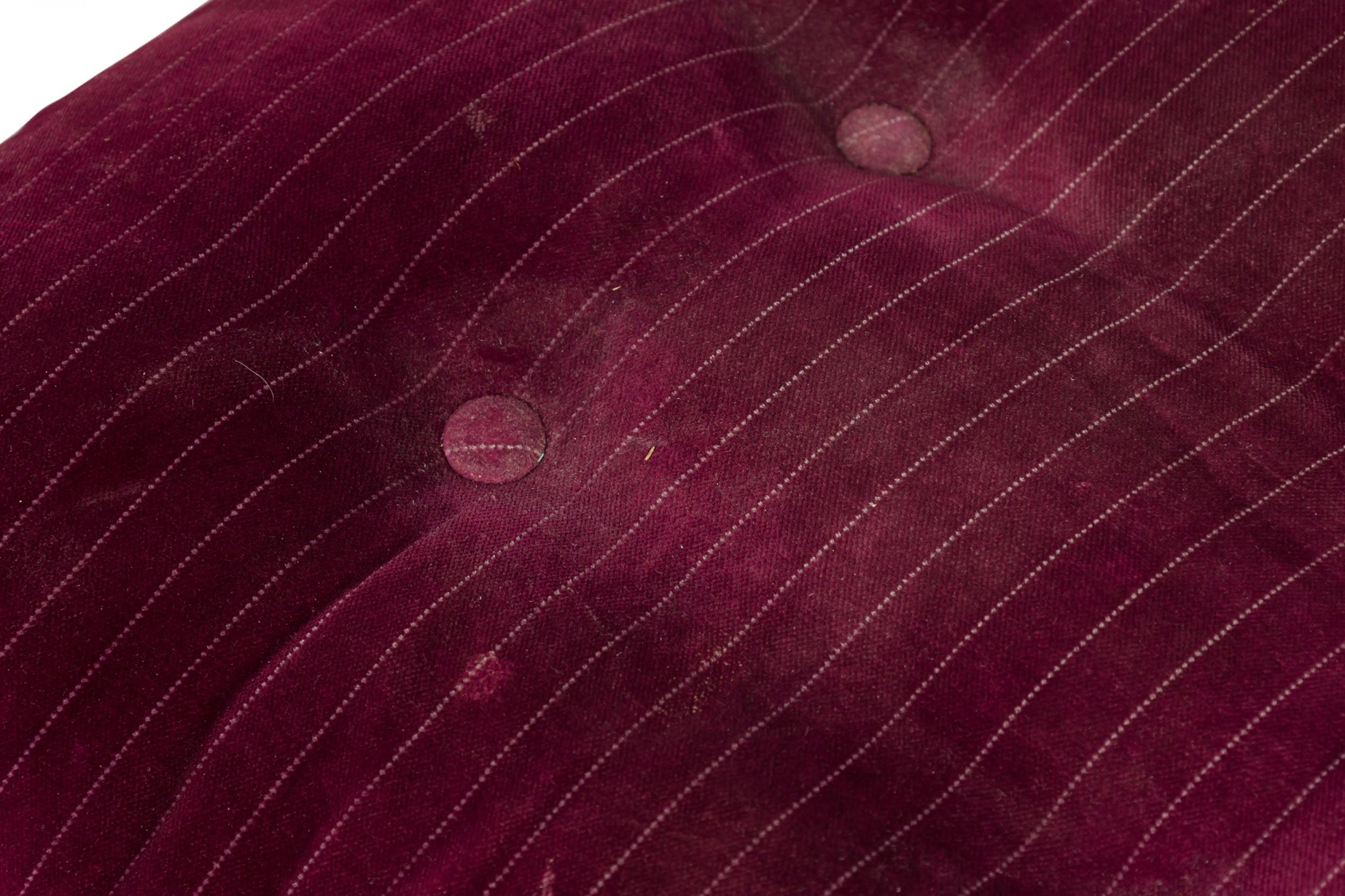 Fauteuil de salon américain en velours violet tapissé de chrome plat Milo Baughman en vente 3