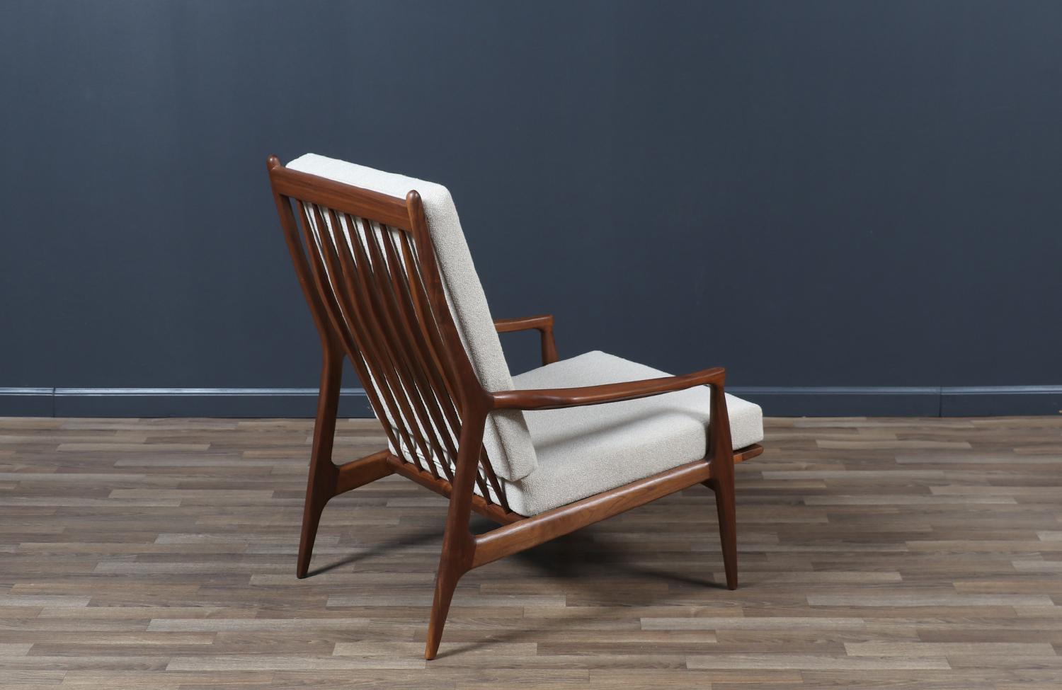 Américain Chaise longue en noyer 