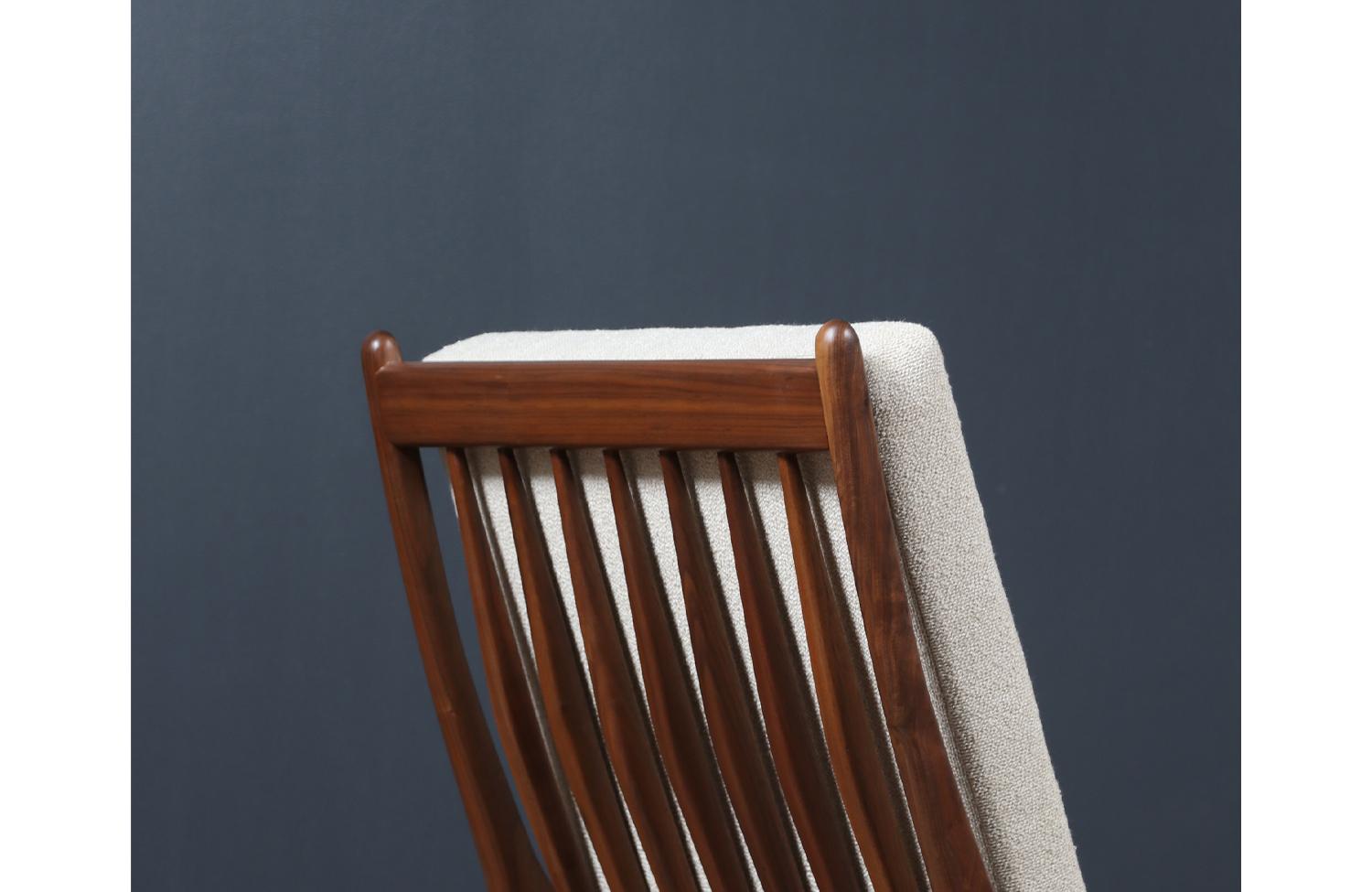 Chaise longue en noyer 