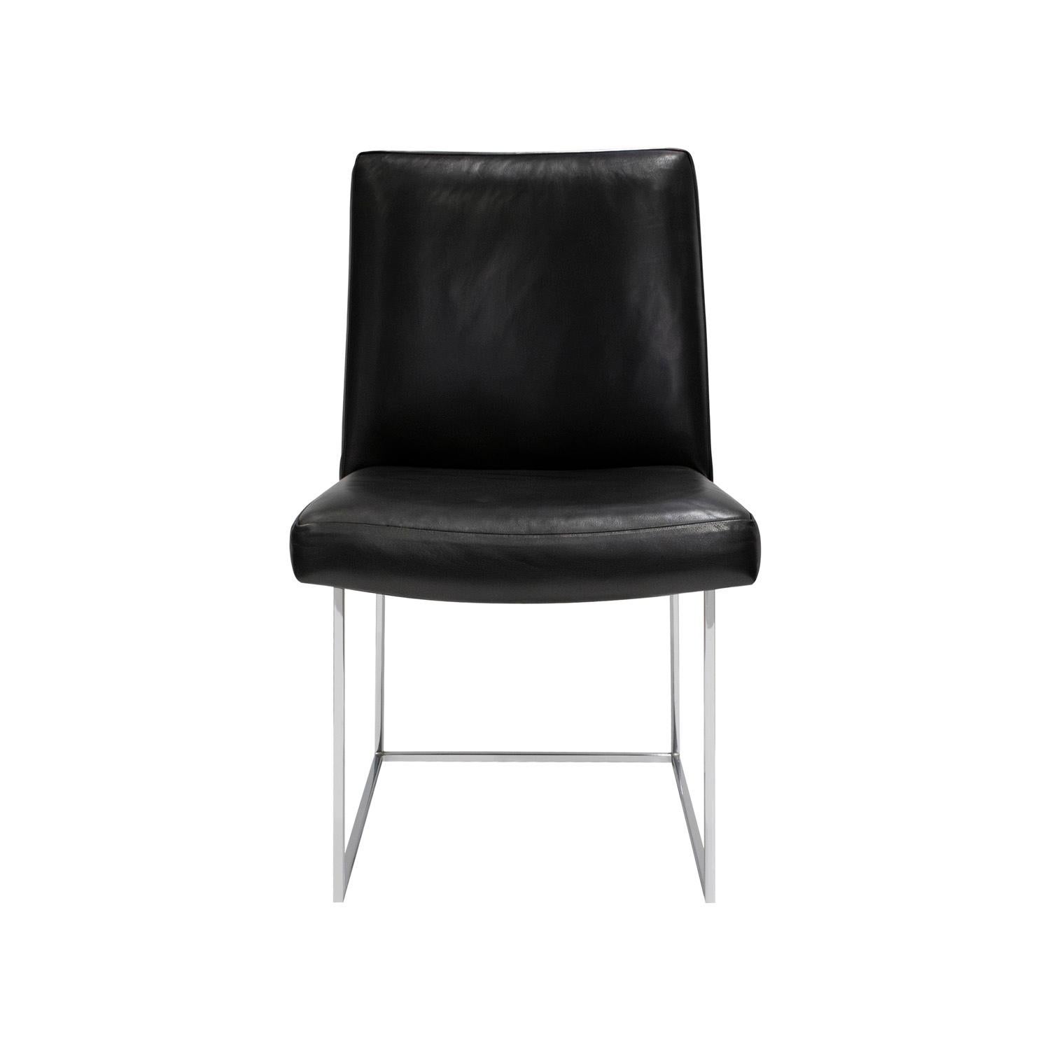 Américain Chaise de bureau architecturale Milo Baughman en chrome poli 1970 en vente