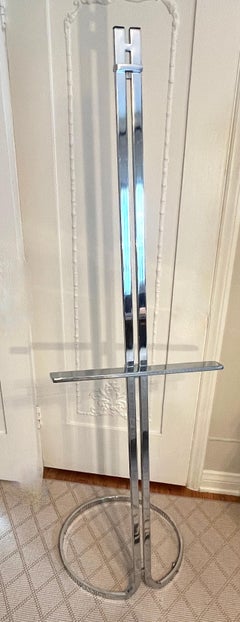 Milo Baughman Attributed Polished Chrome Easel