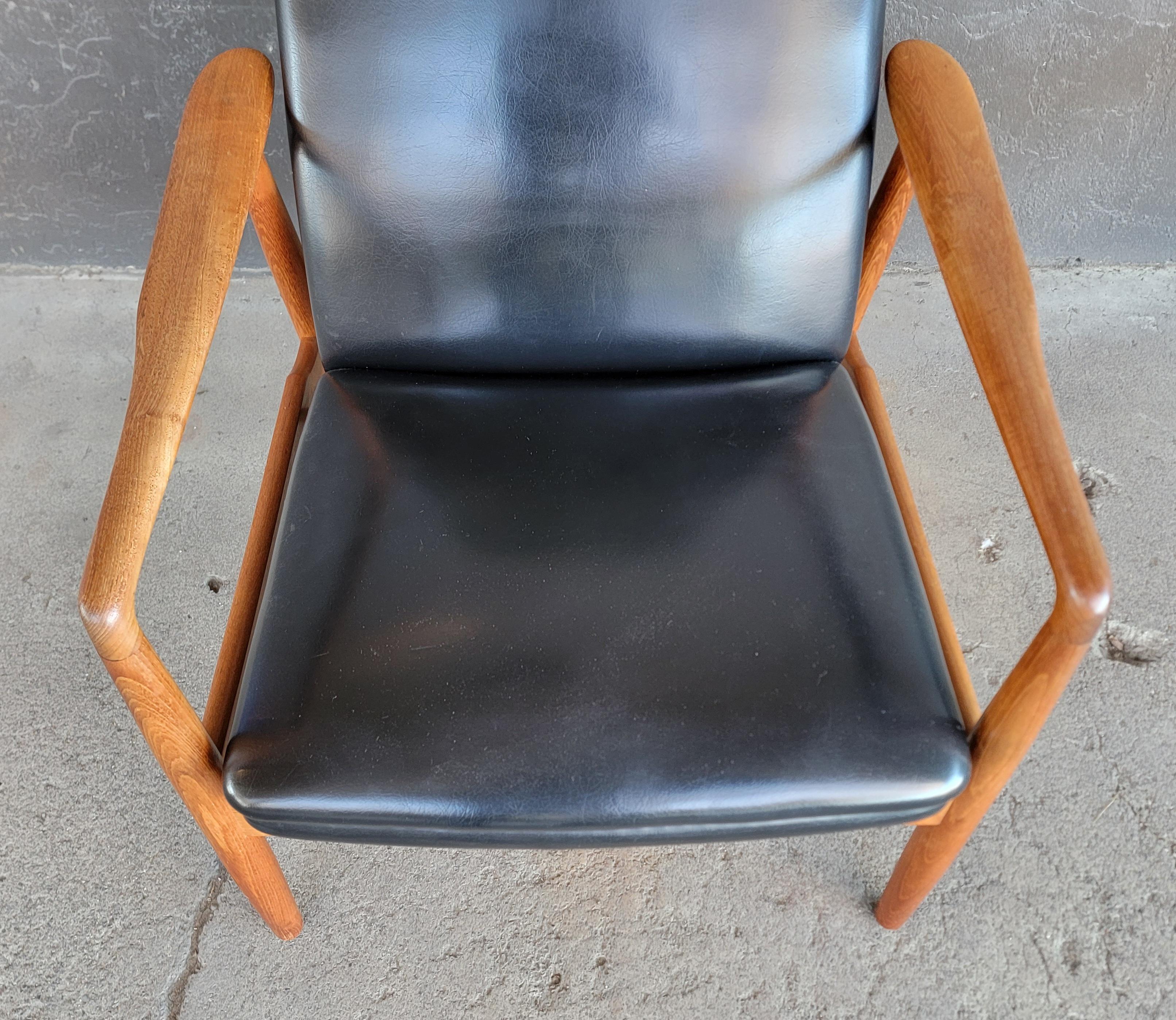 Milo Baughman Attributed Reclining Lounge Chair & Ottoman 1