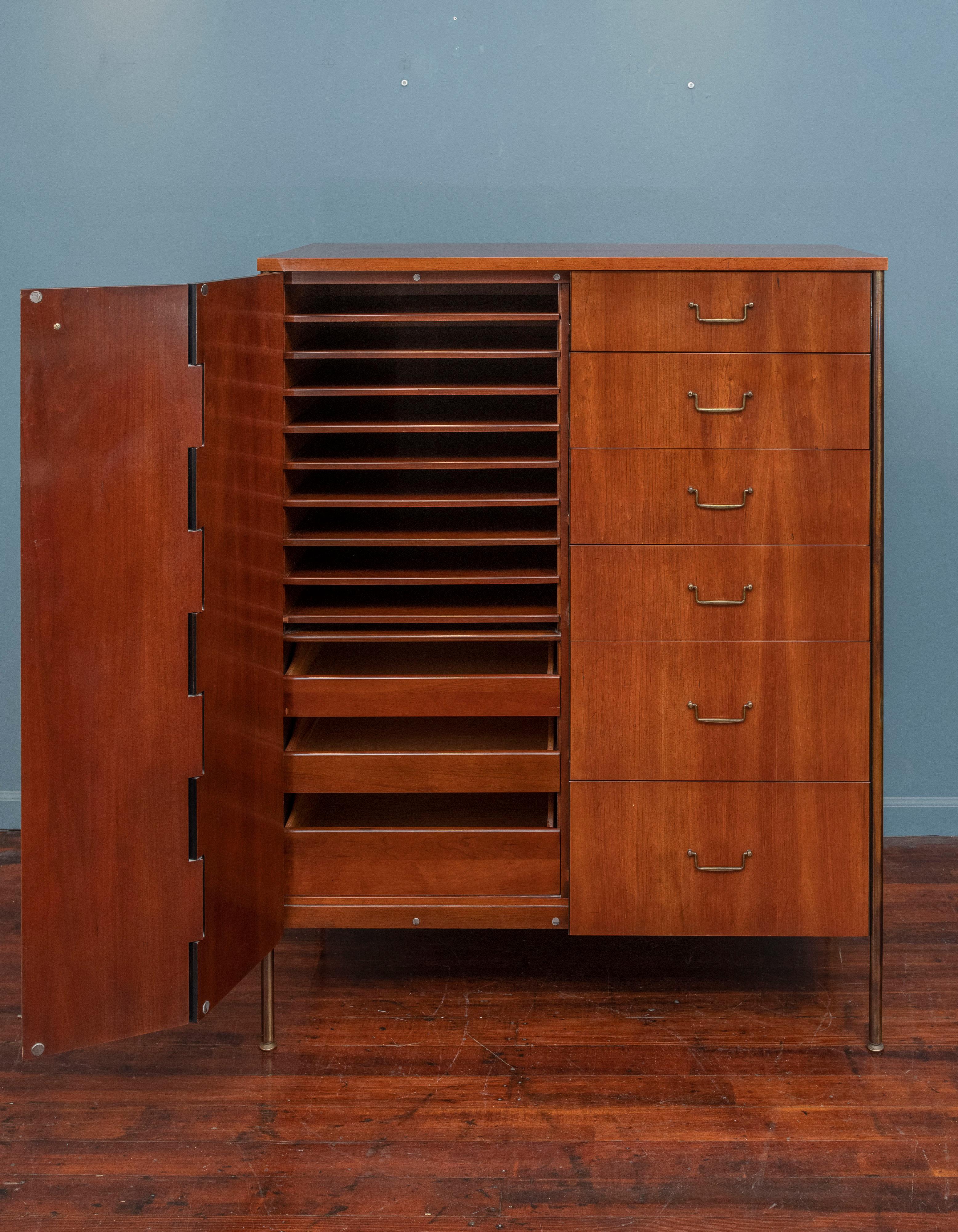 Milo Baughman Tall Cabinet from his Directional Line 1