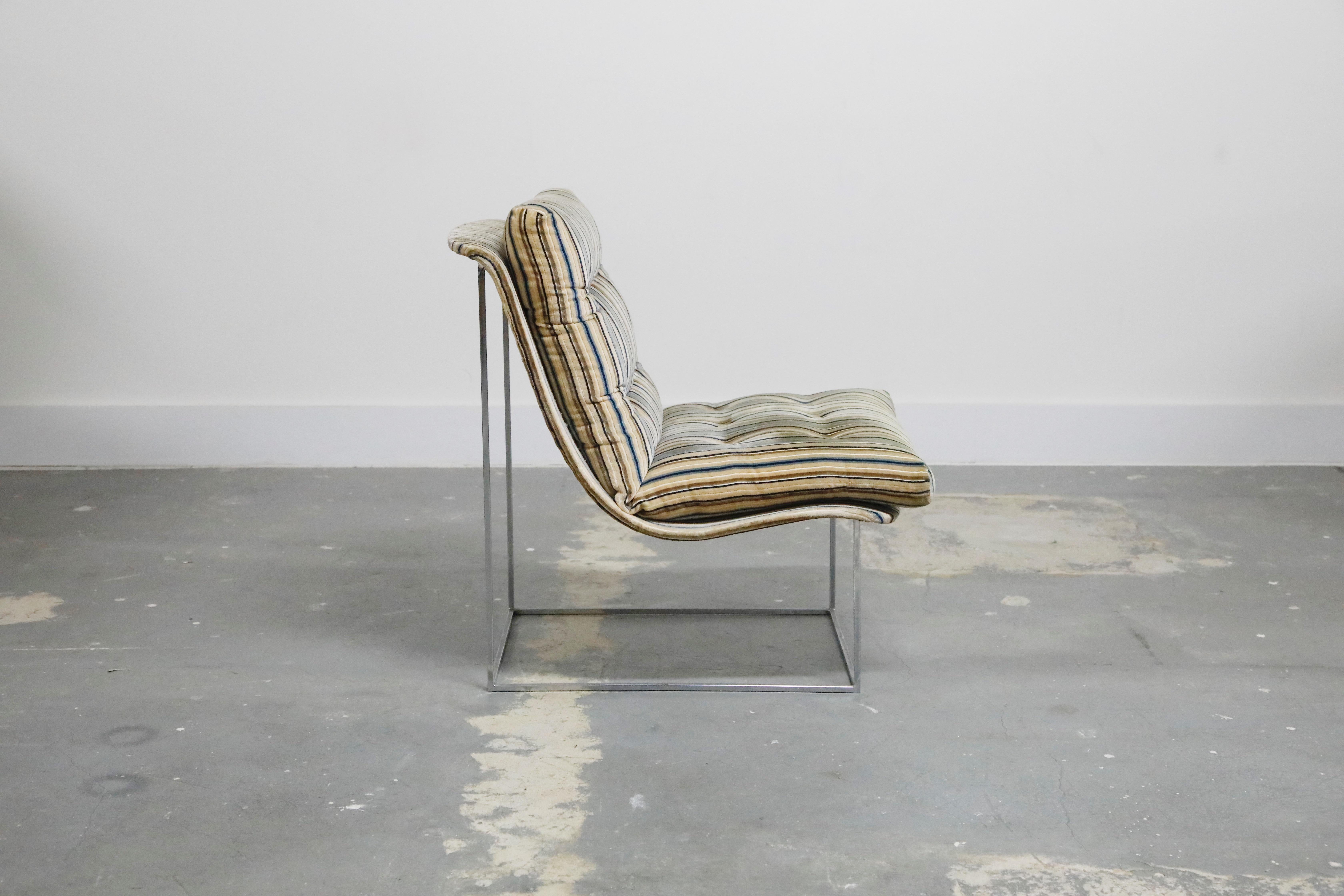 American Milo Baughman for Thayer Coggin Model No. 1920 Sling Lounge Chair, 1970s