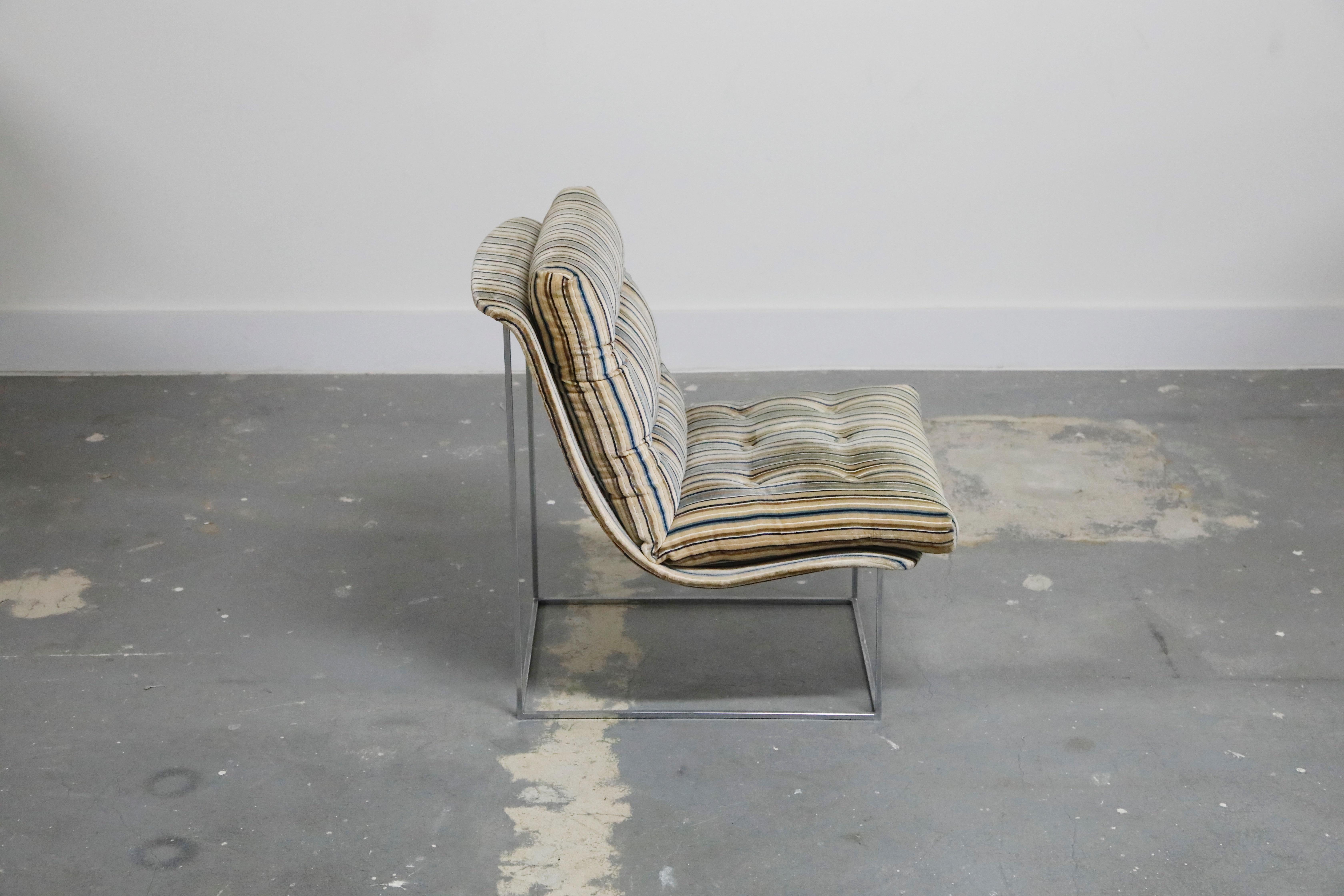 Milo Baughman for Thayer Coggin Model No. 1920 Sling Lounge Chair, 1970s In Good Condition In Los Angeles, CA