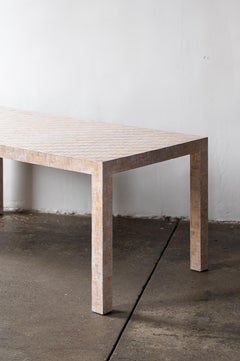 Milo Baughman Bamboo Veneer Dining Table