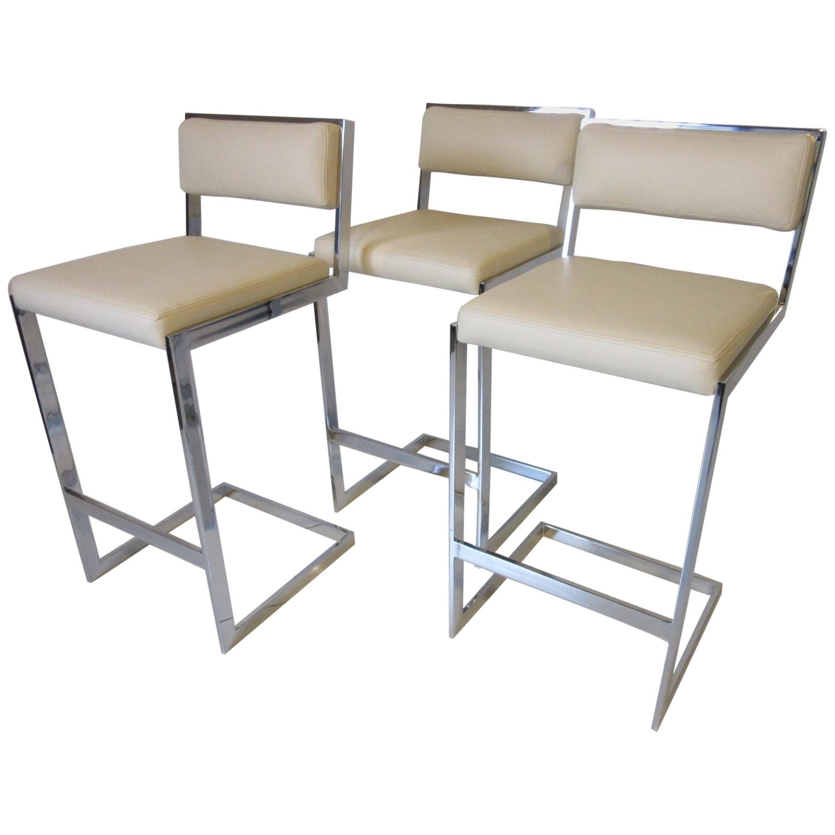 Milo Baughman Bar Stool for Thayer Coggin