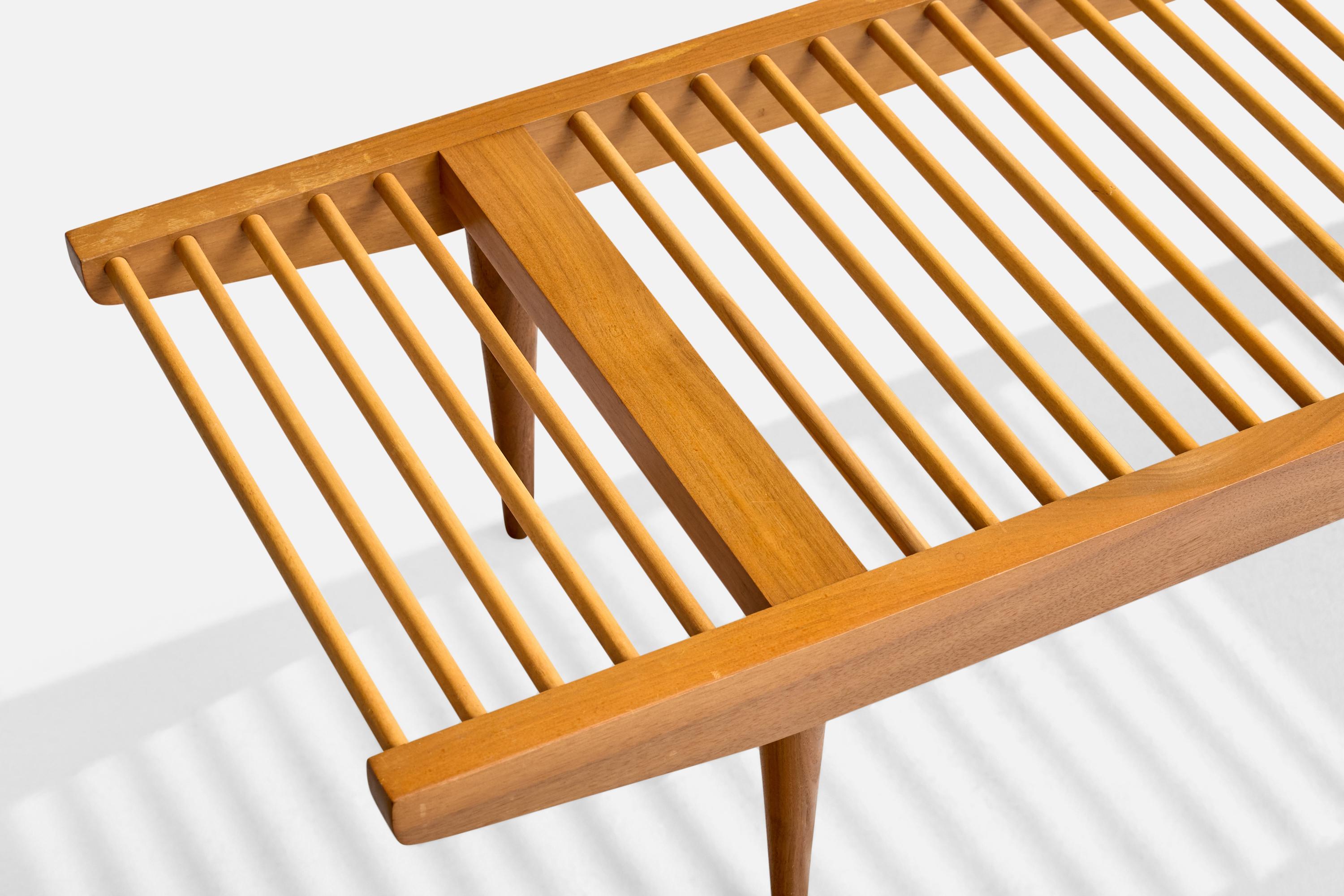 Milo Baughman, Bench, Walnut, USA, 1950s For Sale 2