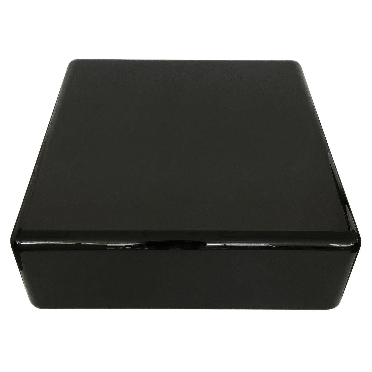 Modern Milo Baughman Black Lacquered Chiclet Low Coffee Table