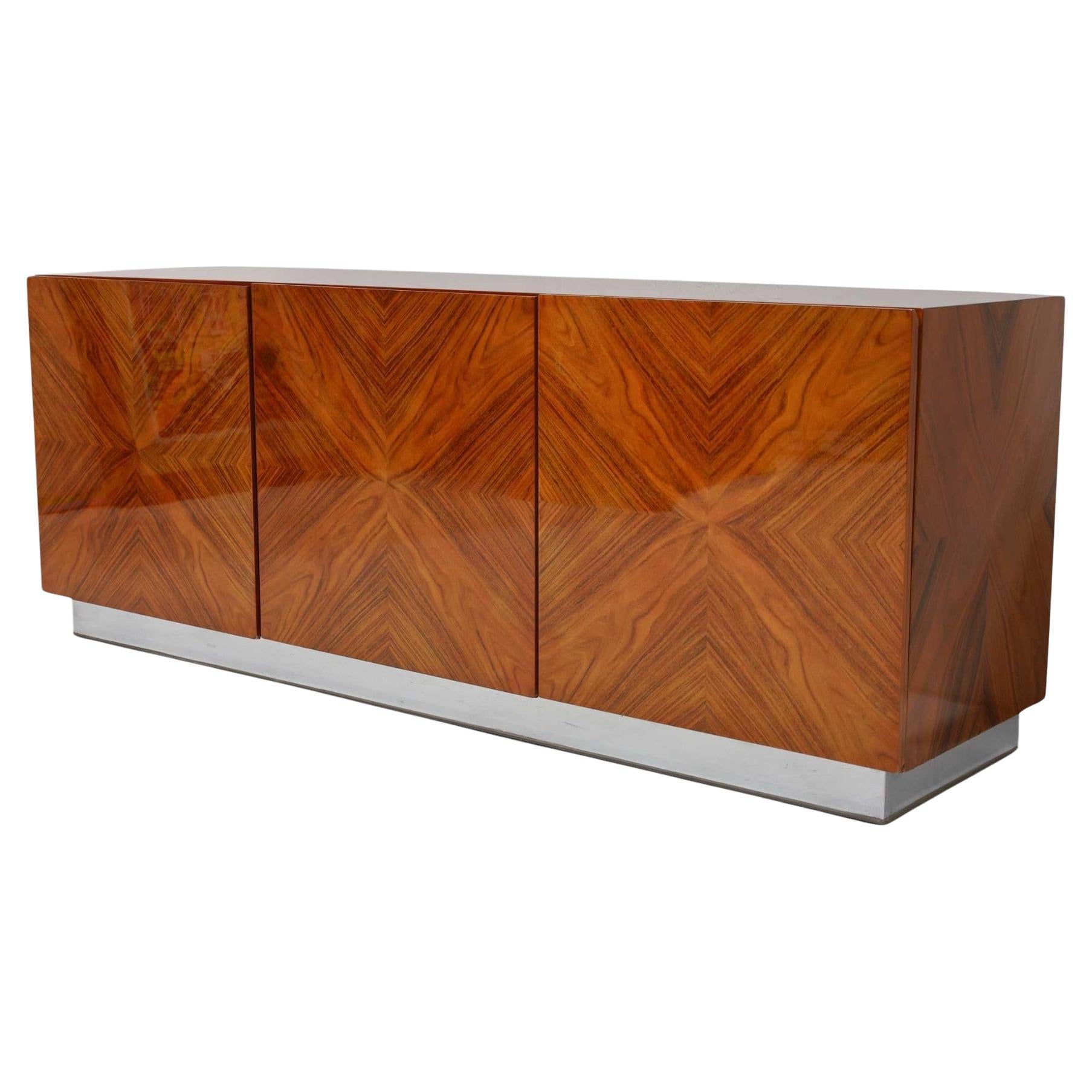 Milo Baughman Book Matched Rosewood Sideboard