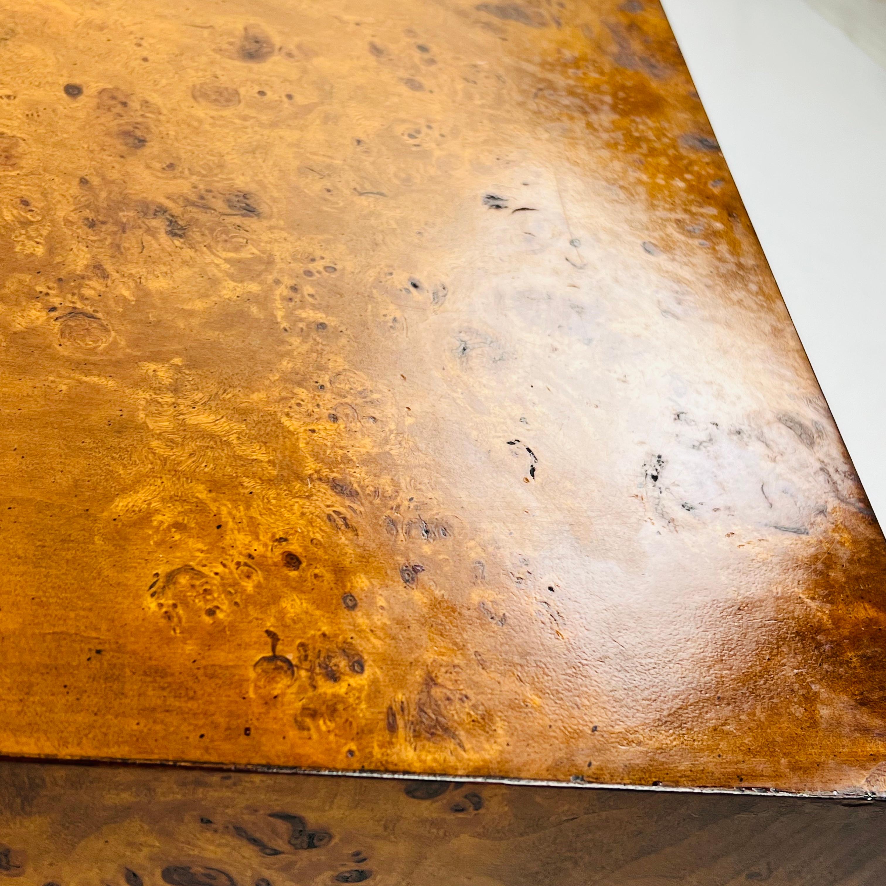 Milo Baughman Burl Coffee / Side Table For Sale 7