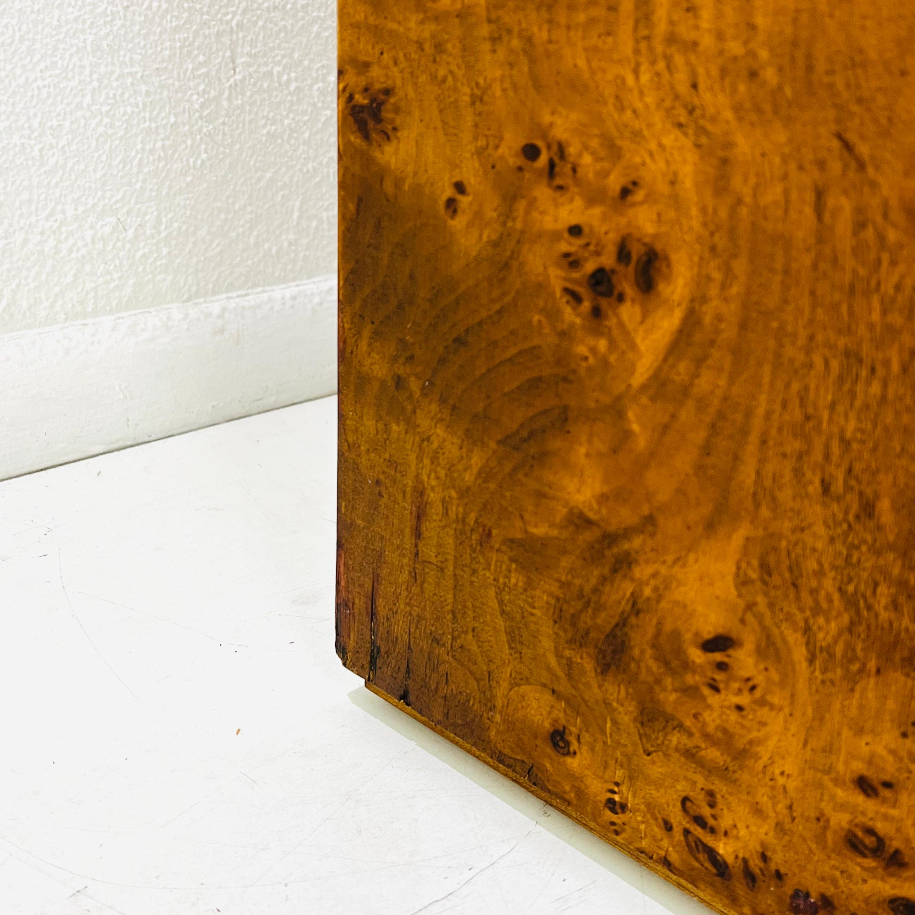 Milo Baughman Burl Coffee / Side Table For Sale 10