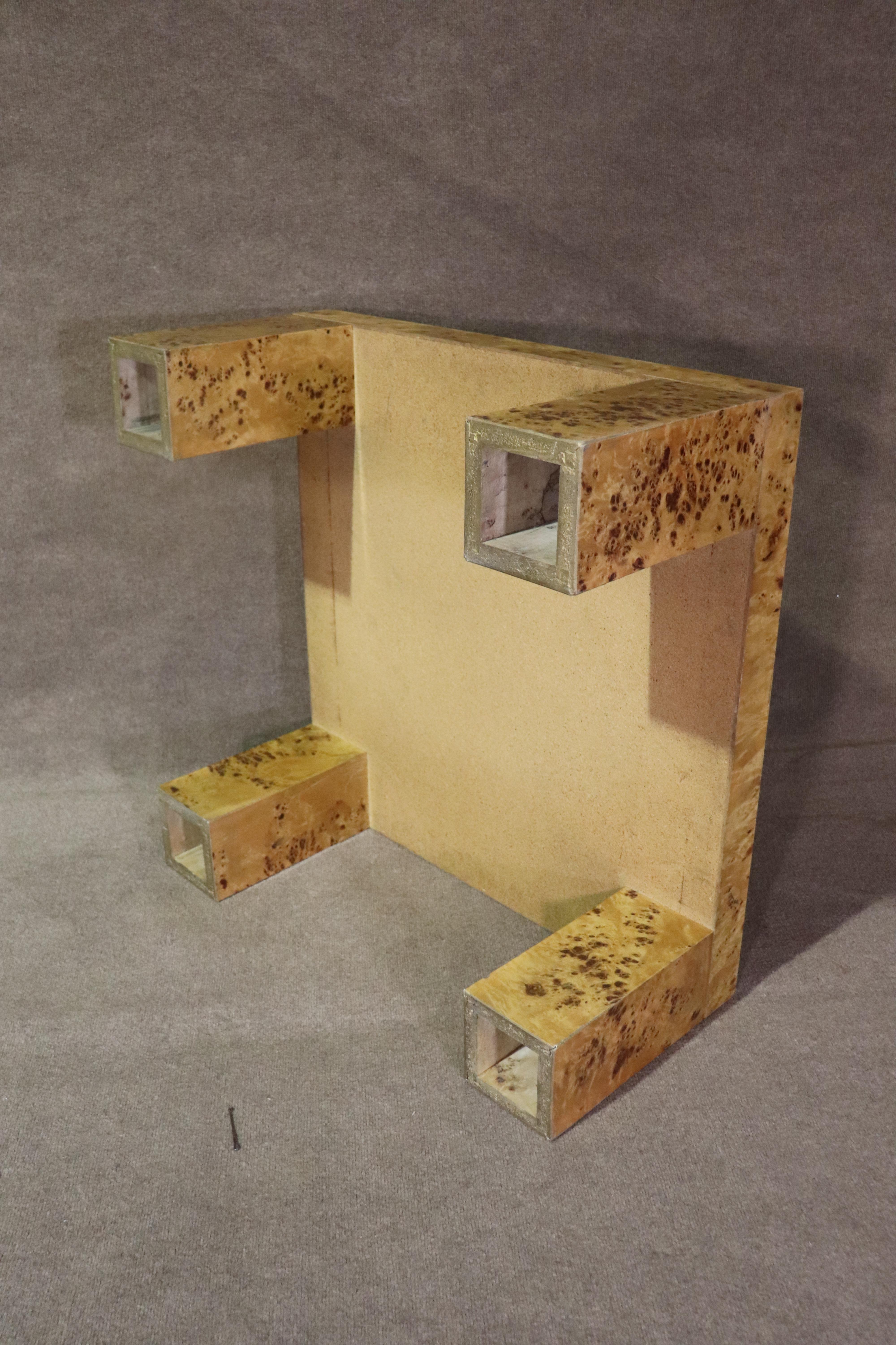 Milo Baughman Burl Coffee Table For Sale 1