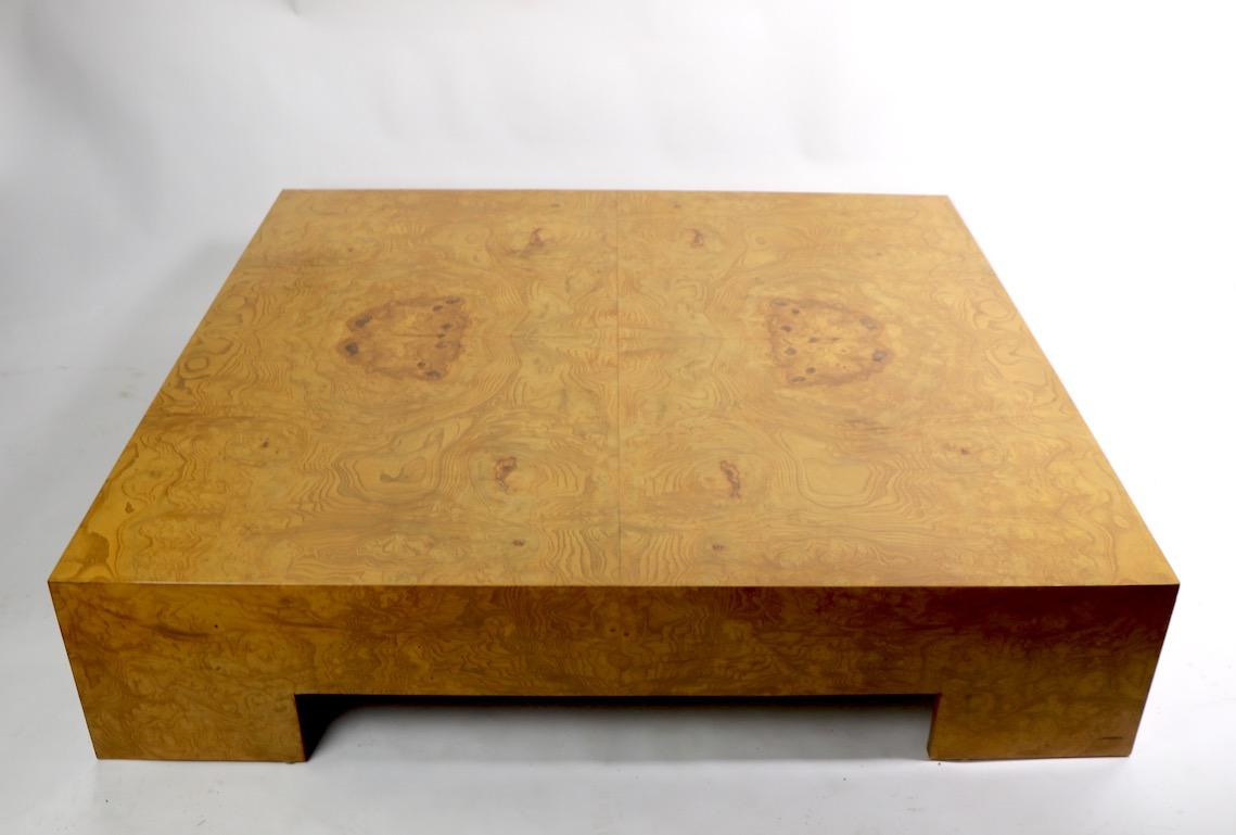 Milo Baughman Burl Coffee Table 2