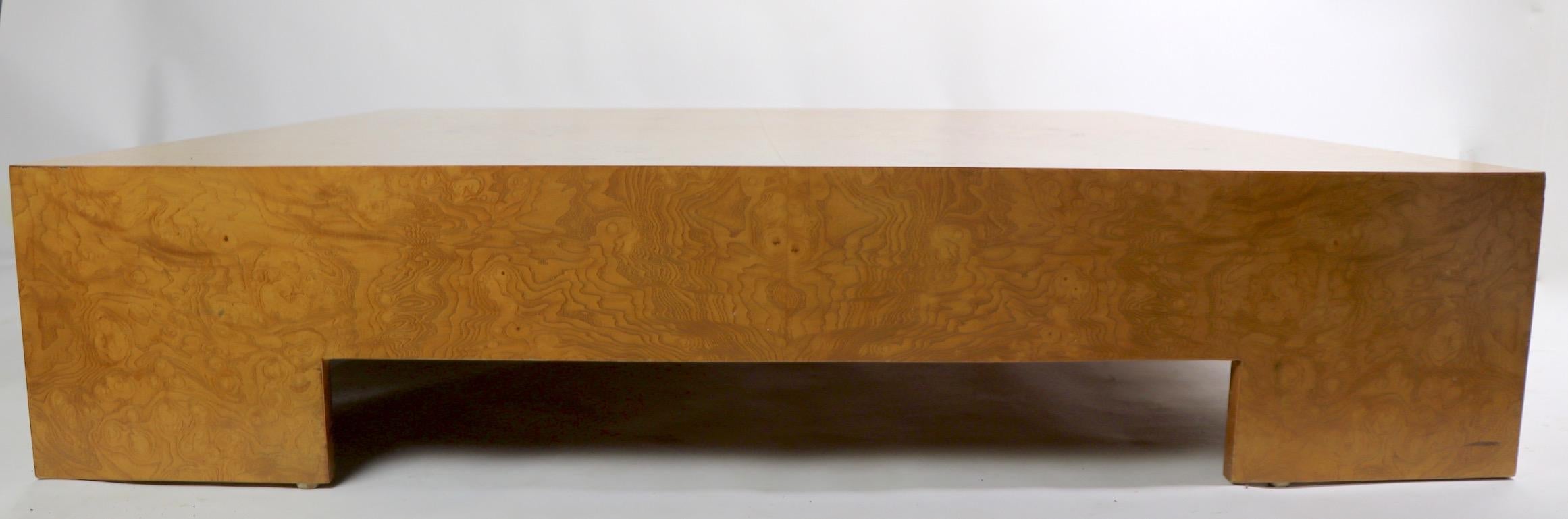 Milo Baughman Burl Coffee Table 3