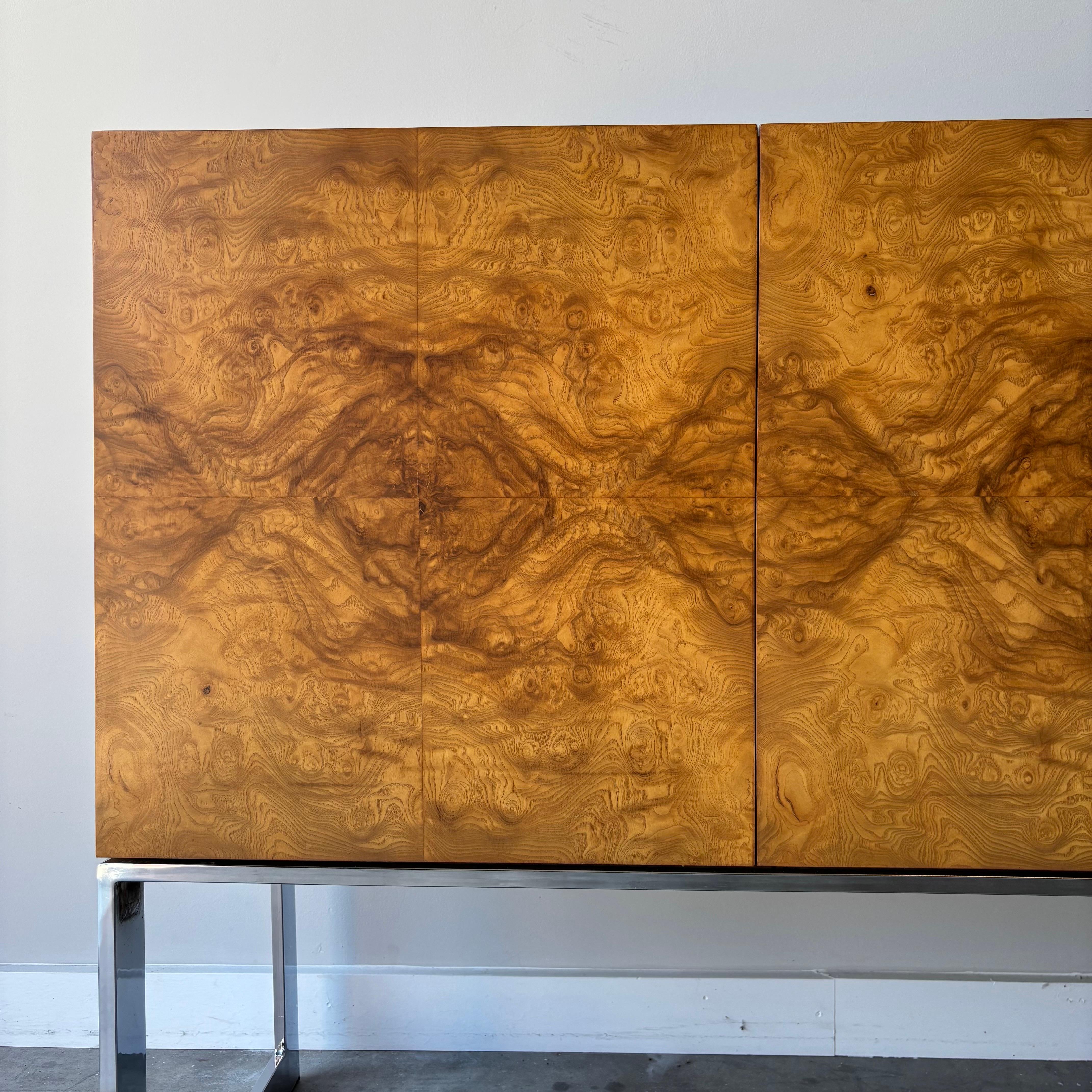Credenza in radica di Milo Baughman, Thayer Coggin, anni '70 in vendita 7