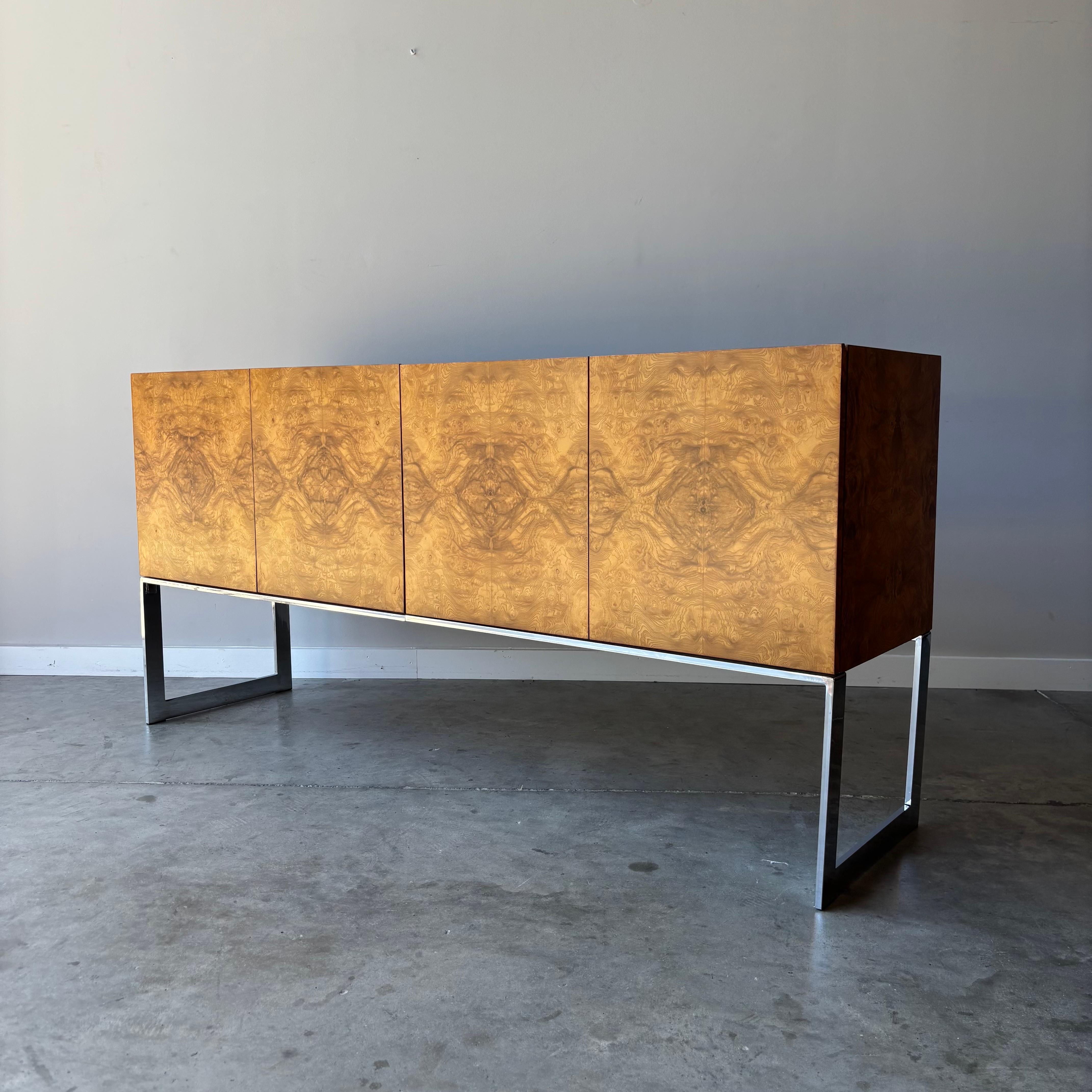 Credenza in radica di Milo Baughman, Thayer Coggin, anni '70 in vendita 8
