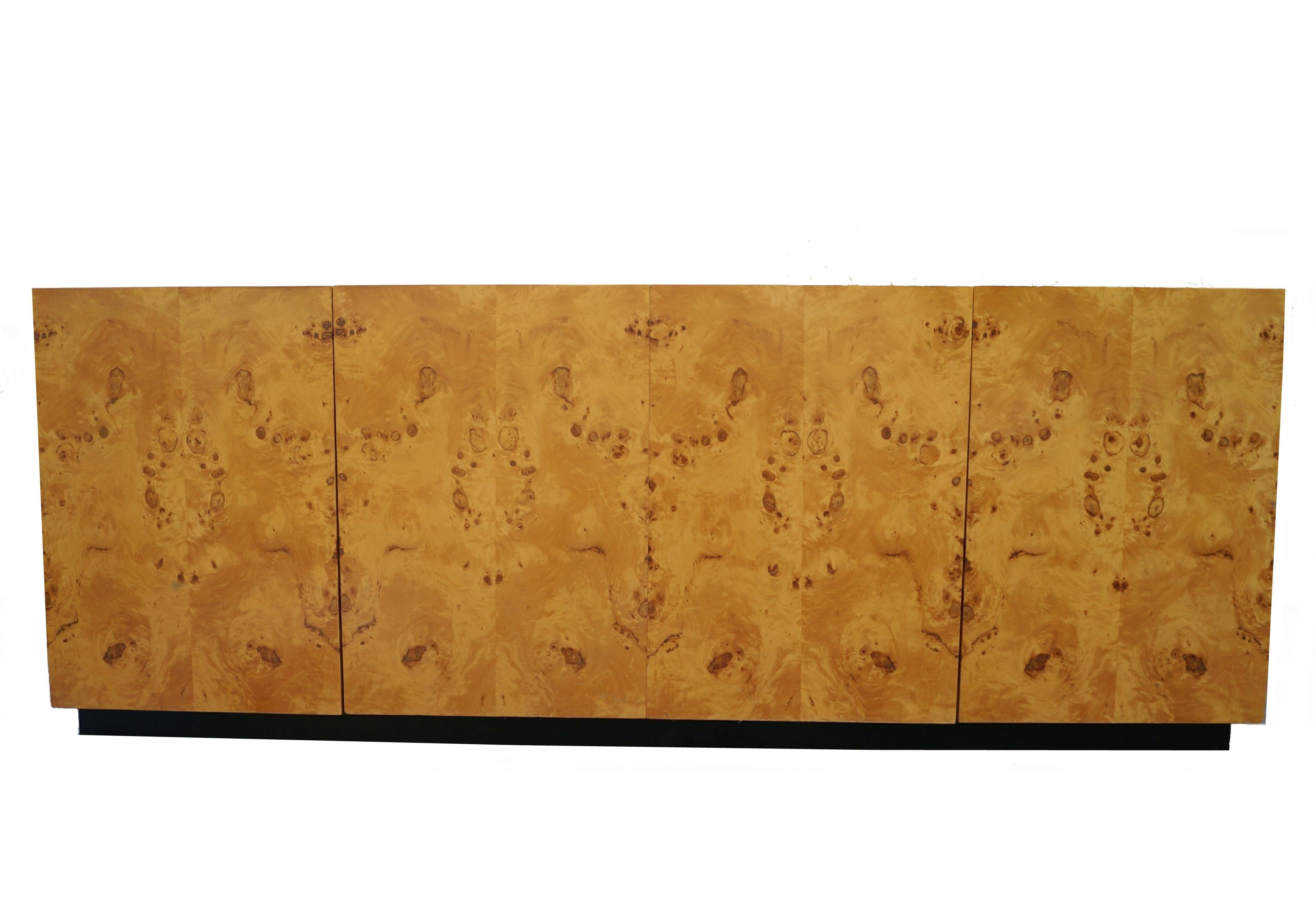 Milo Baughman Style credenza cabinet buffet.