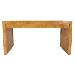 Milo Baughman Burl Wood Desk