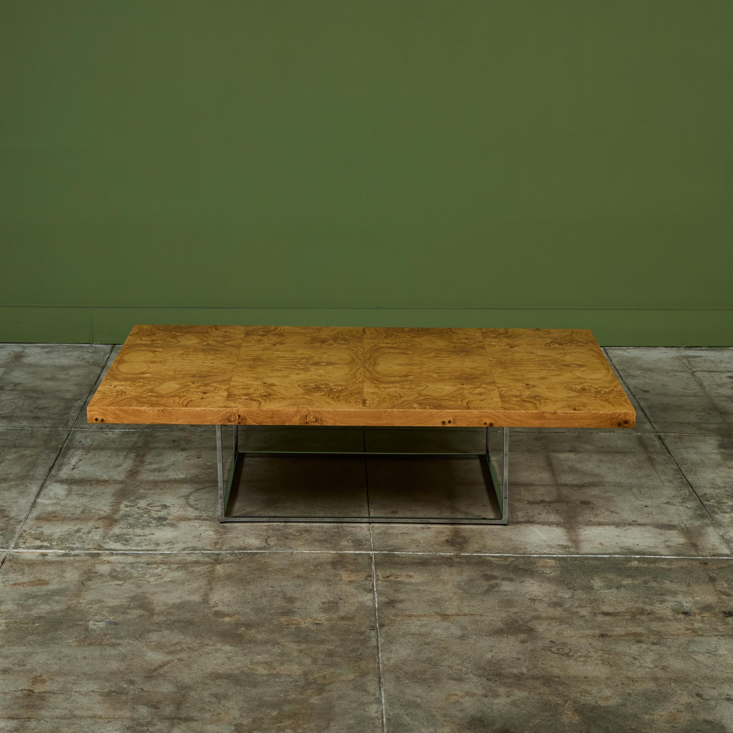 Fin du 20e siècle Table basse Milo Baughman pour Thayer Coggin en vente