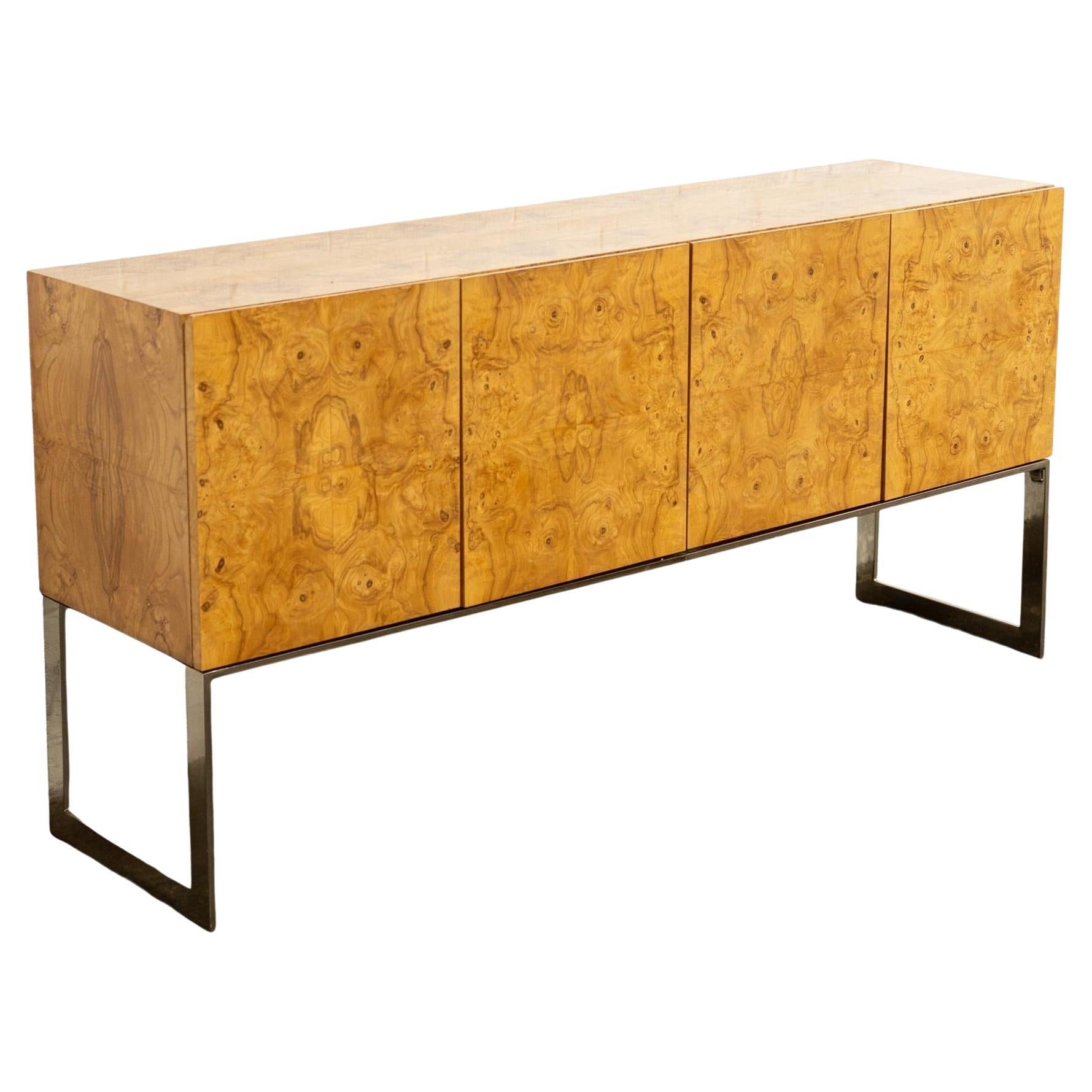 Milo Baughman Burlwood Credenza for Thayer Coggin, c. 1970s