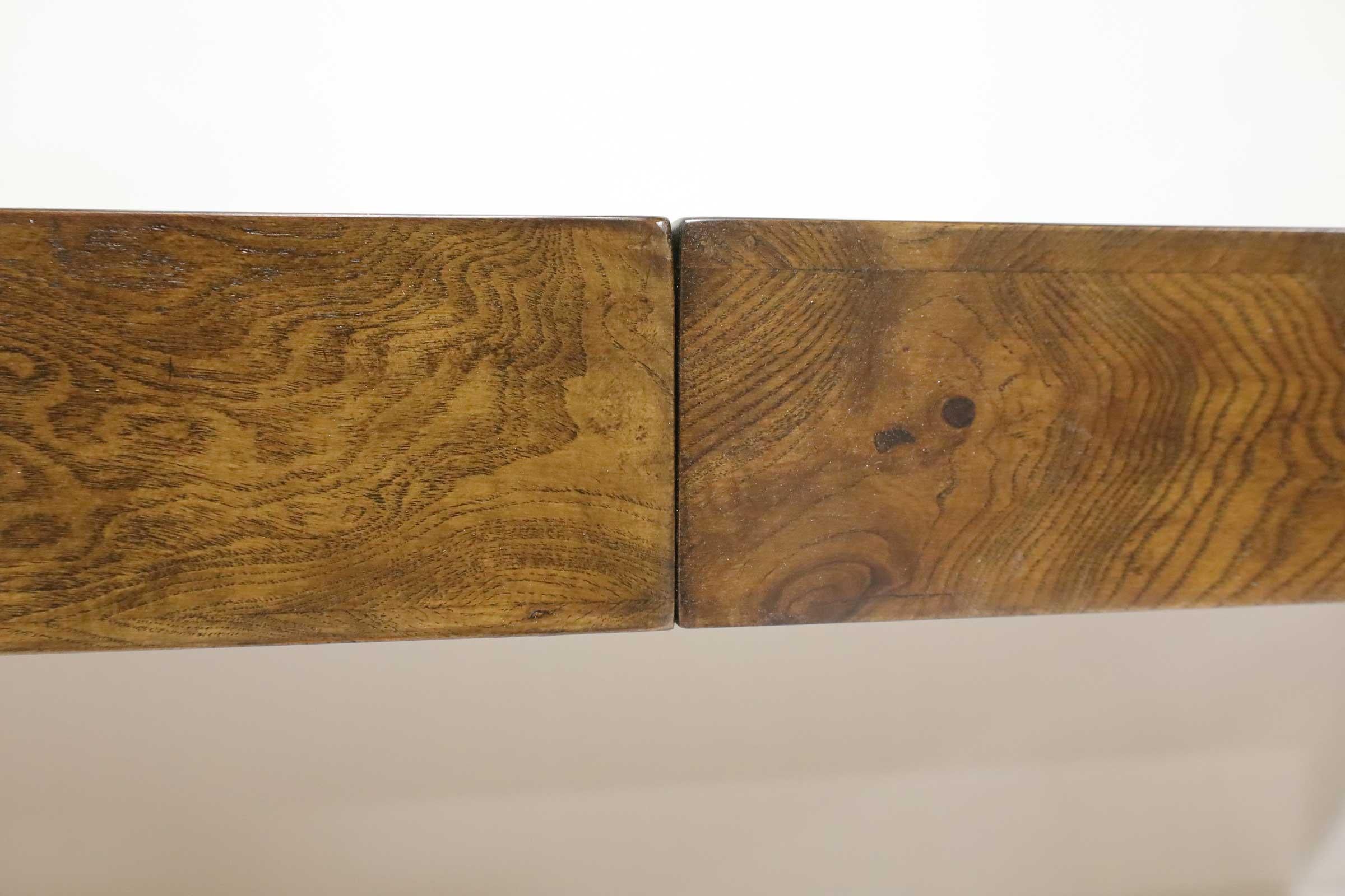 American Milo Baughman Burlwood Parsons Dining Table For Sale